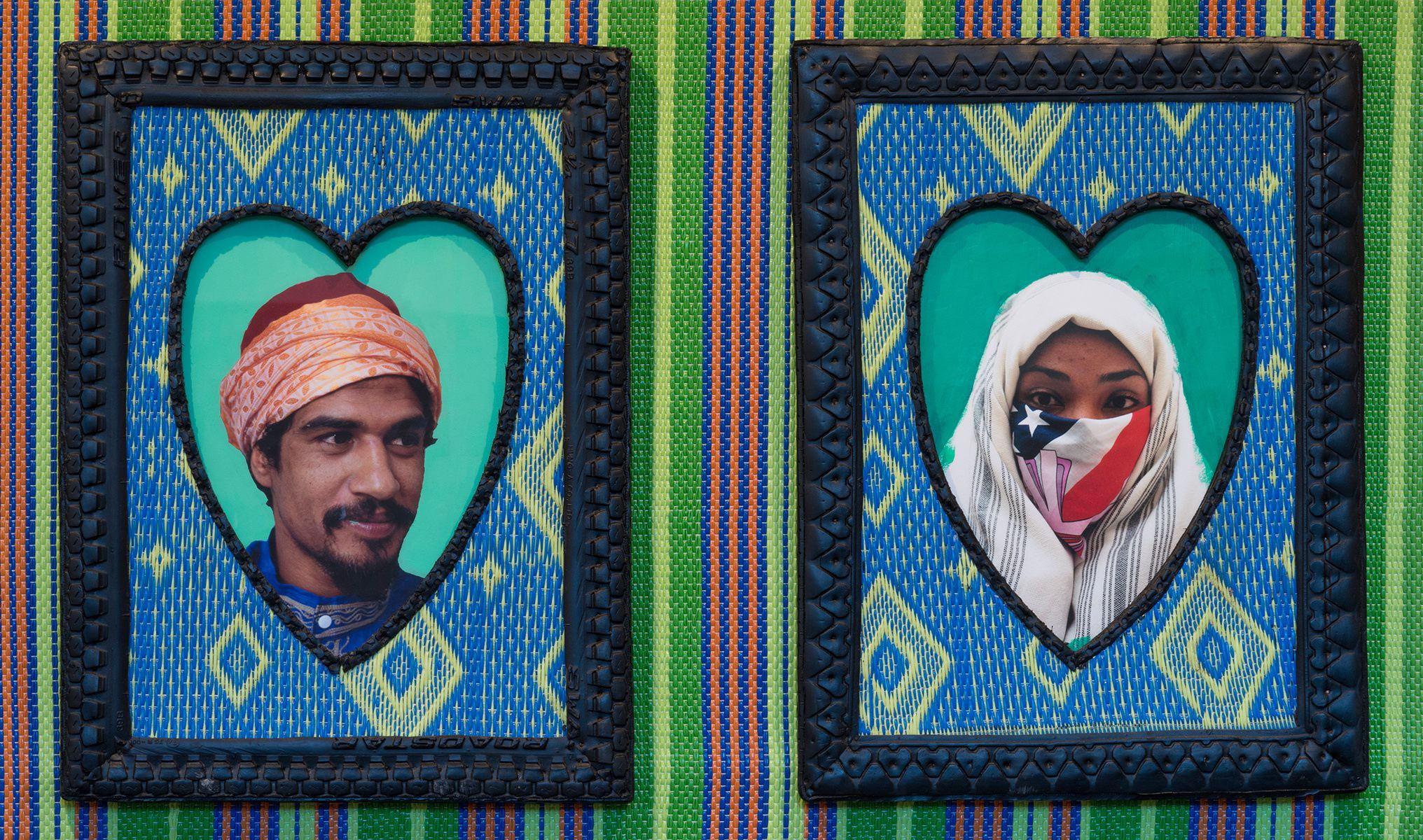 Hassan Hajjaj Color Photograph - Lovers Diptyk