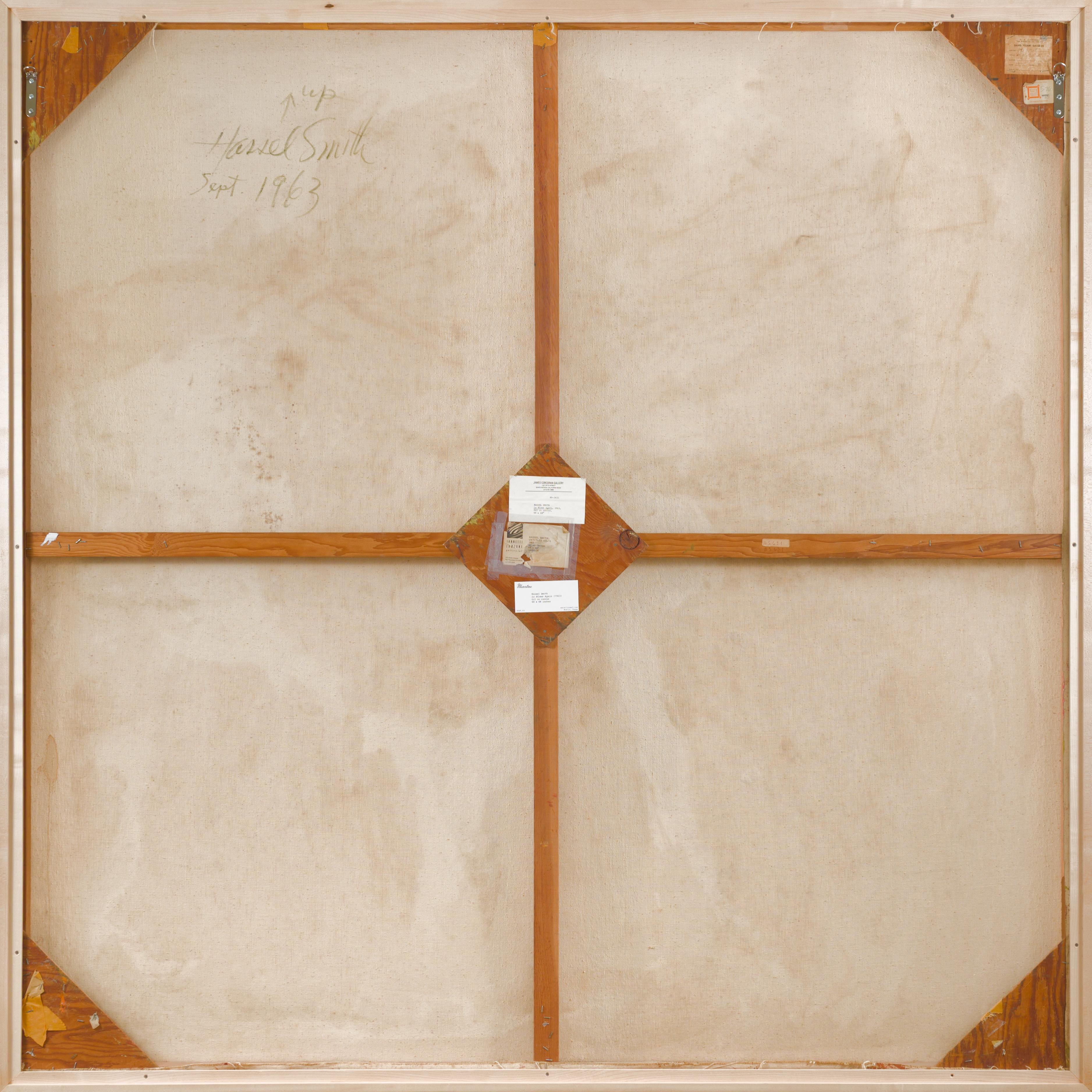 Lu weht wieder (Rot), Abstract Painting, von Hassel Smith