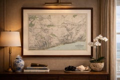 Hastings Urban Coastal Plan 1885, Bacon Ordnance Atlas Town Map