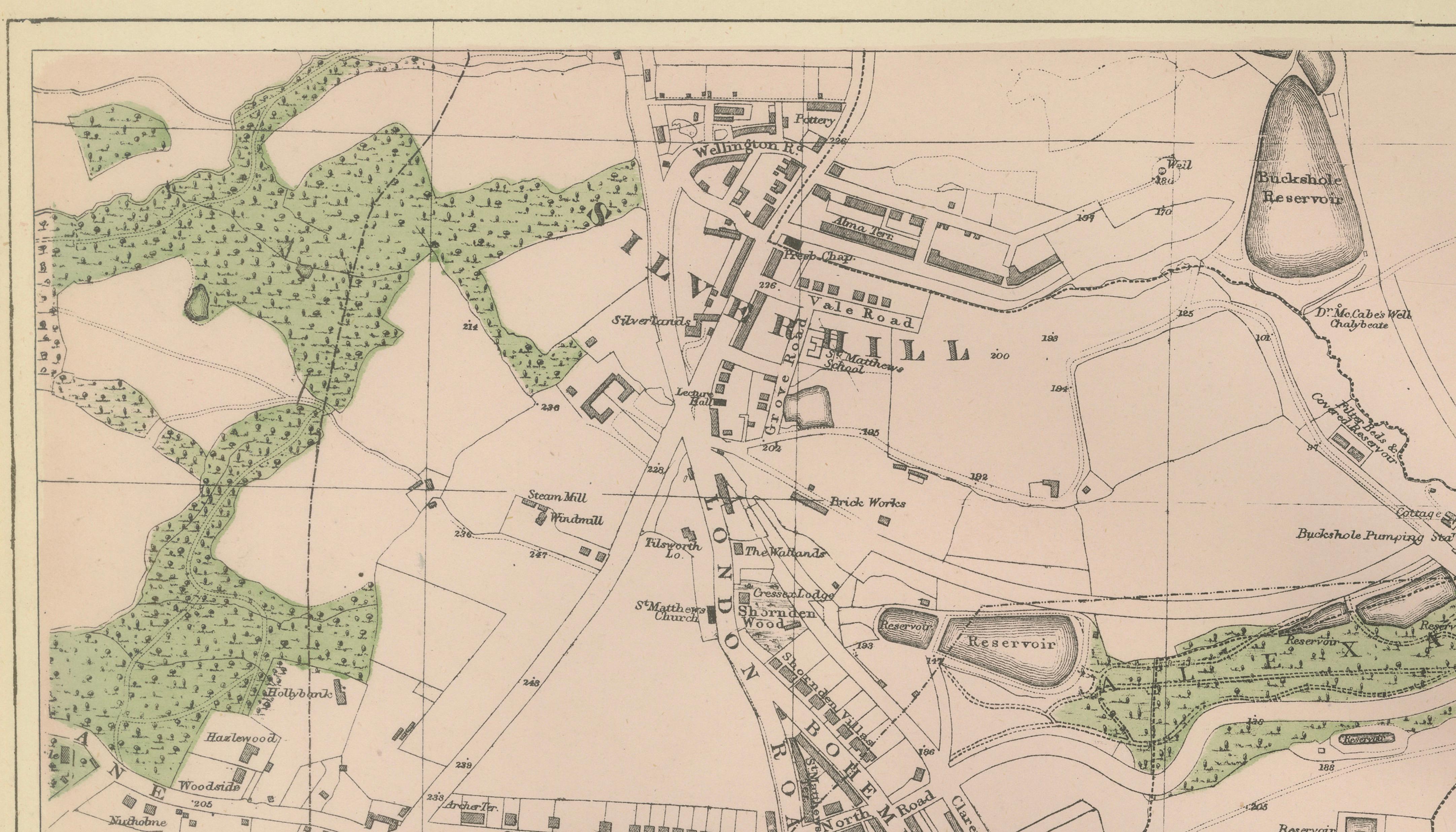 Hastings Urban Coastal Plan 1885, Bacon Ordnance Atlas Town Map