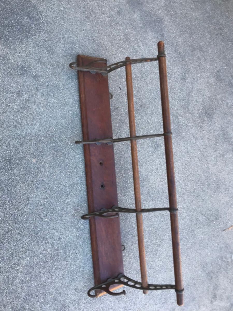 American Hat and Coat Rack Signed and Dated 1901