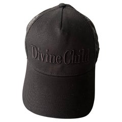 Hat Cotton Trucker Black Divine Child Embroidery J Dauphin