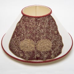 Embroidered Silk Lamp Hat, Aesthetic Movement, Italy, 1990s, 40cm