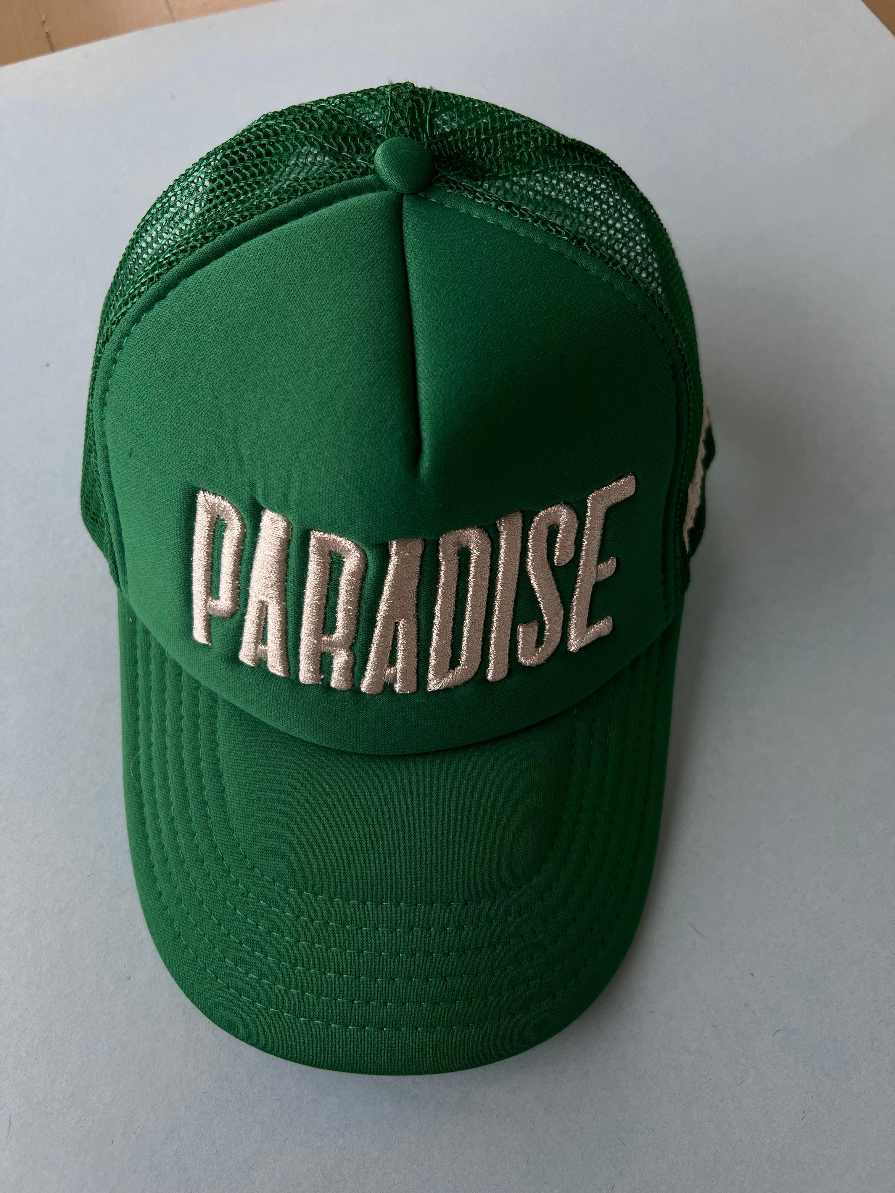 Hat Green Trucker Paradise Silver Embroidery J Dauphin 7