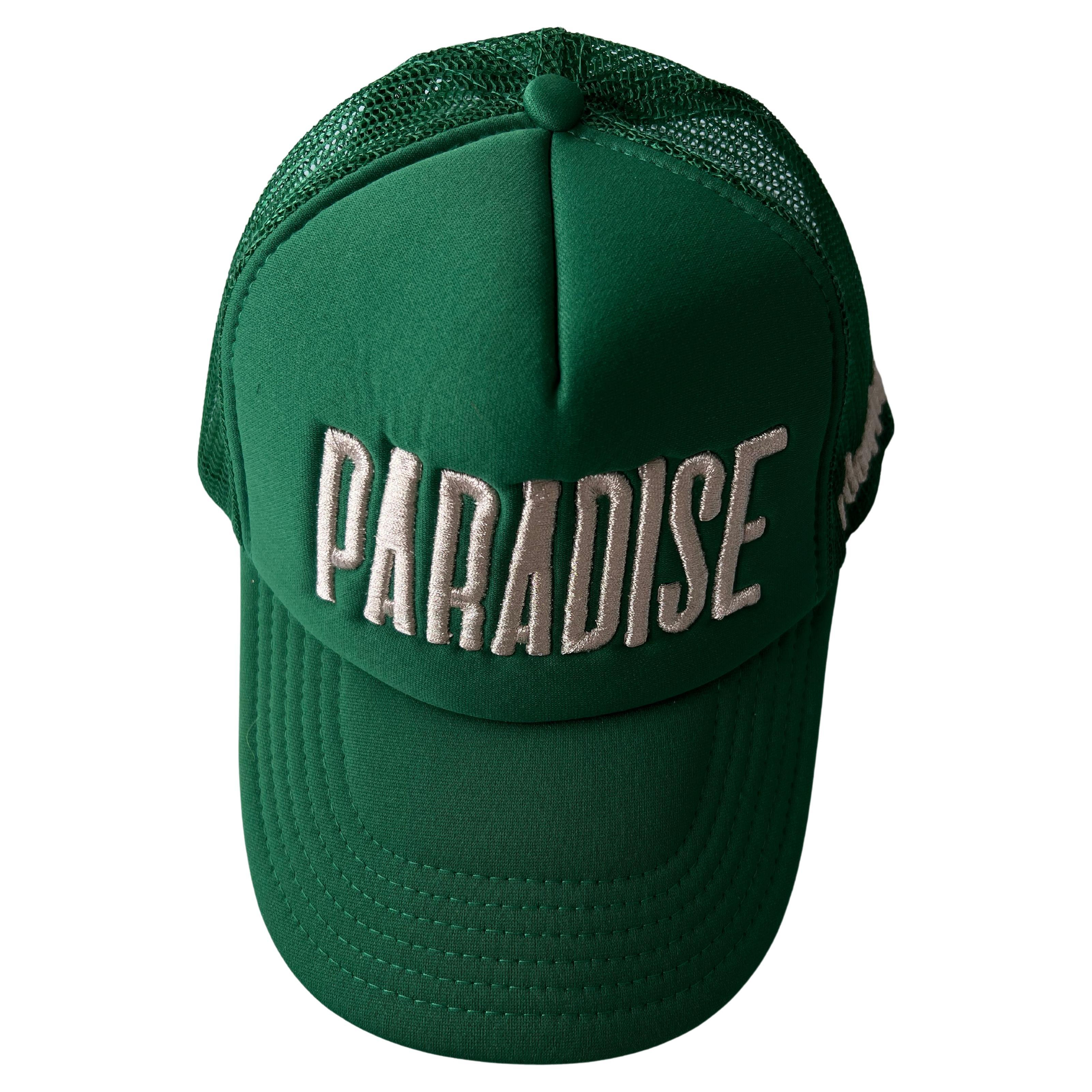 Hat Green Trucker Paradise Silver Embroidery J Dauphin 2