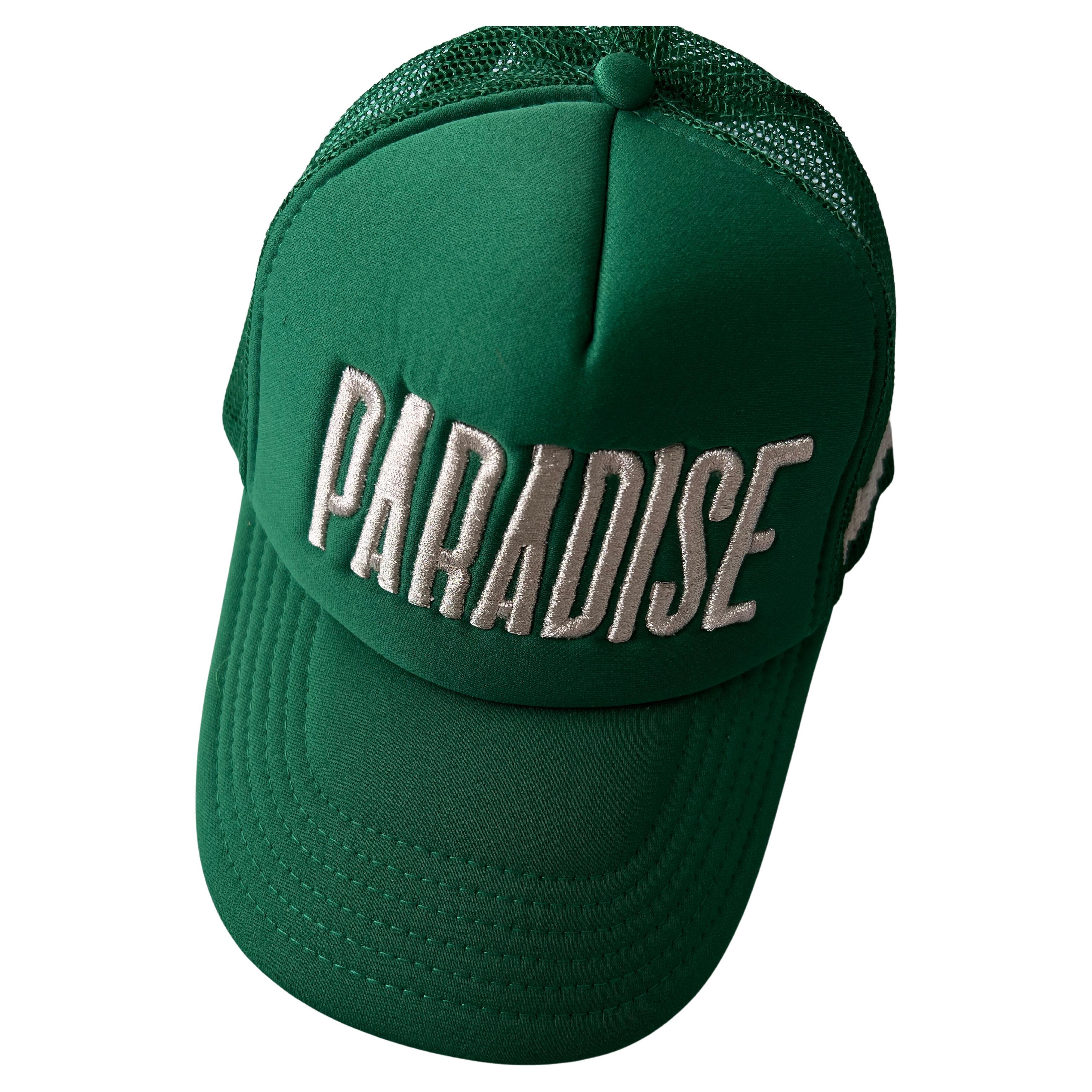 Hat Green Trucker Paradise Silver Embroidery J Dauphin 3