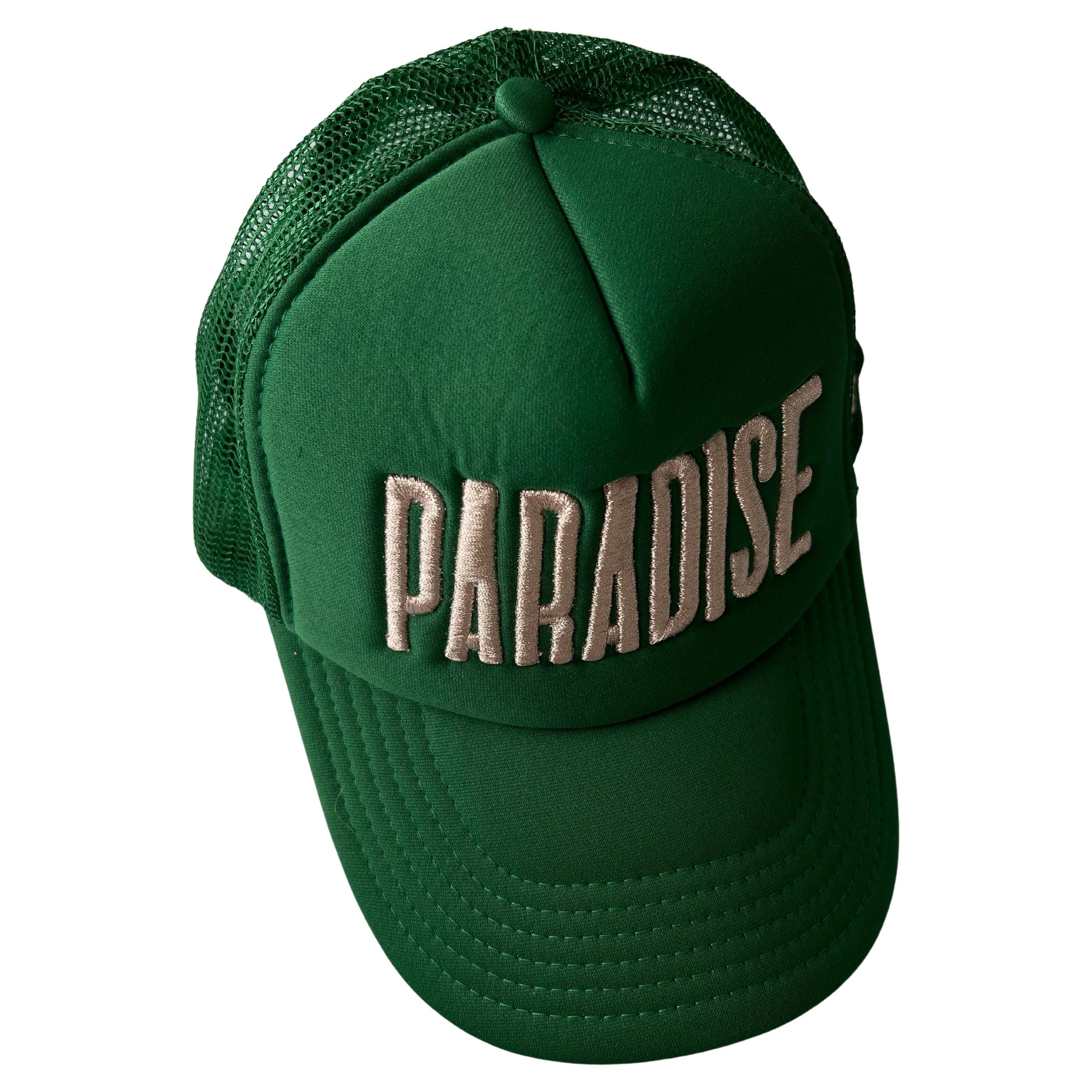 Hat Green Trucker Paradise Silver Embroidery J Dauphin 4