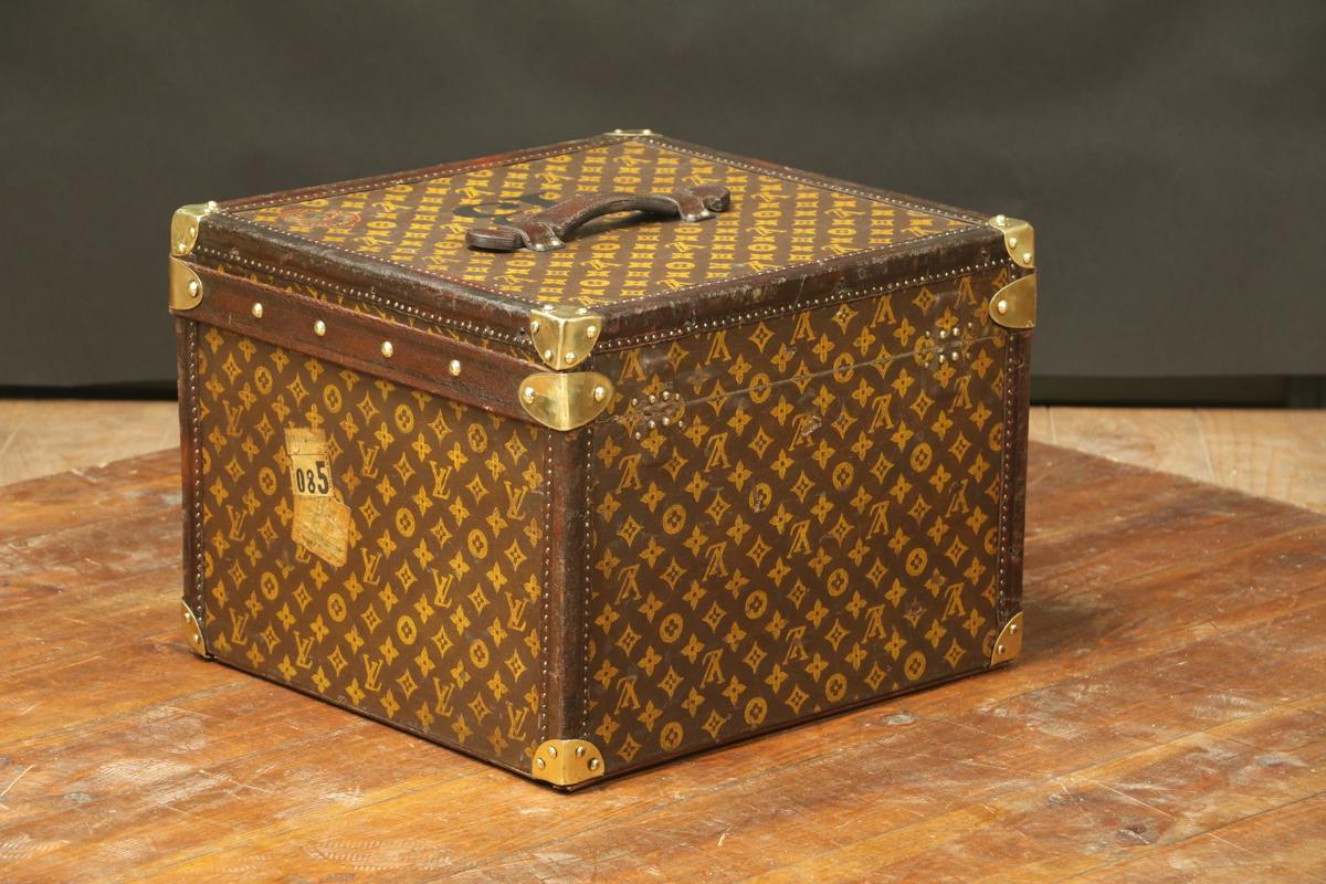 Brass Hat Monogram Louis Vuitton Trunk