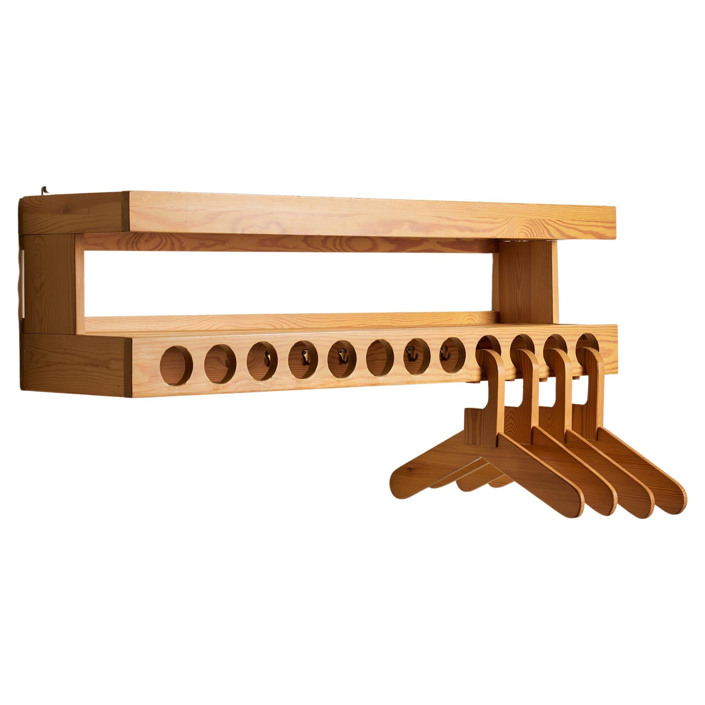 Larsson Rack Hat rack and set of twelve hangers designed by Sven Larsson Möbelshop ...