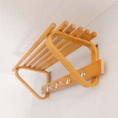 Appendiabiti in stile Alvar Aalto, betulla, Finlandia 1950s