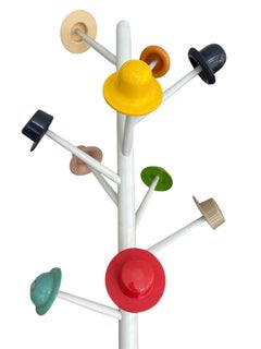 Hat Tree coat stand by Ugo Nespolo For Origlia, 1984