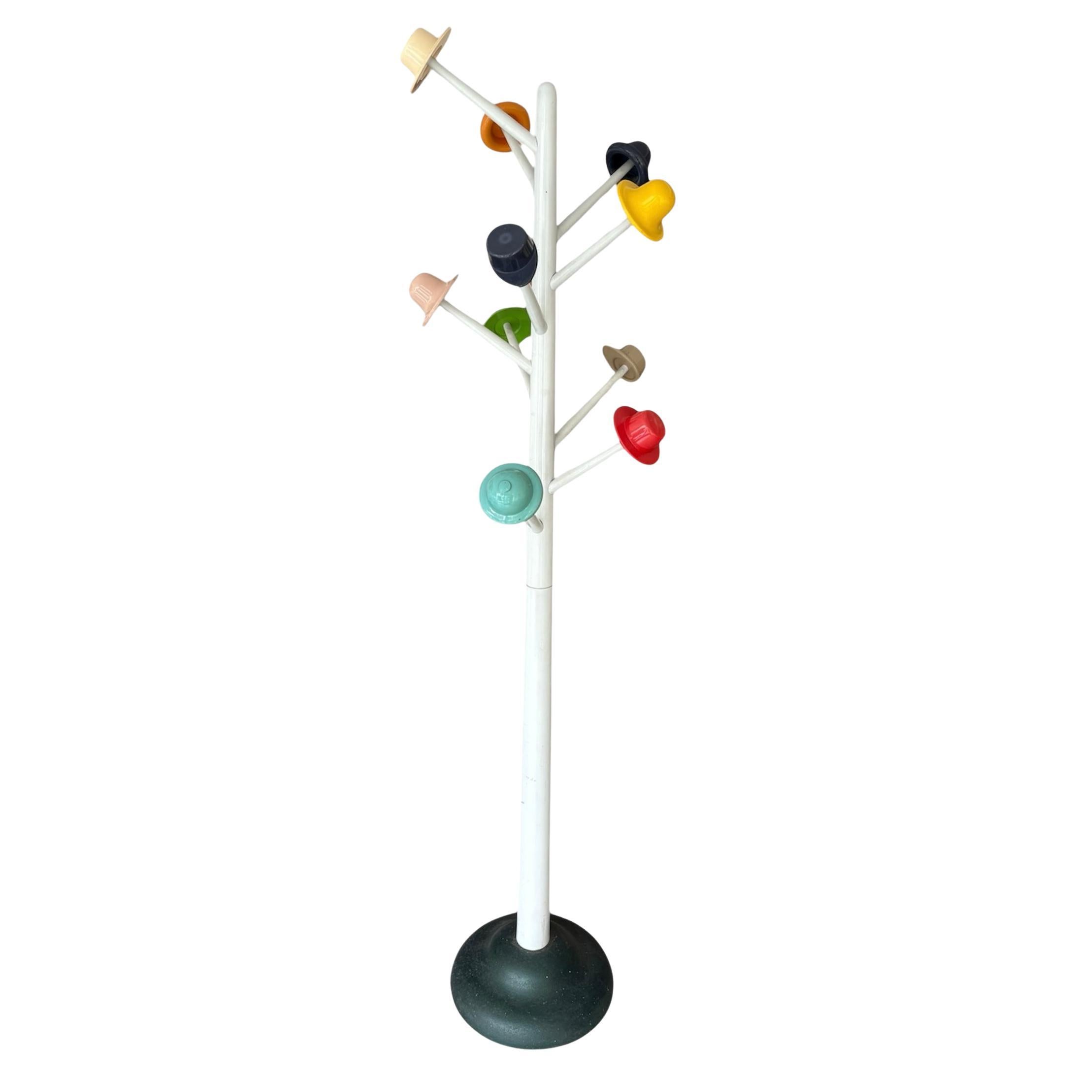 Hat Tree coat stand by Ugo Nespolo For Origlia, 1984