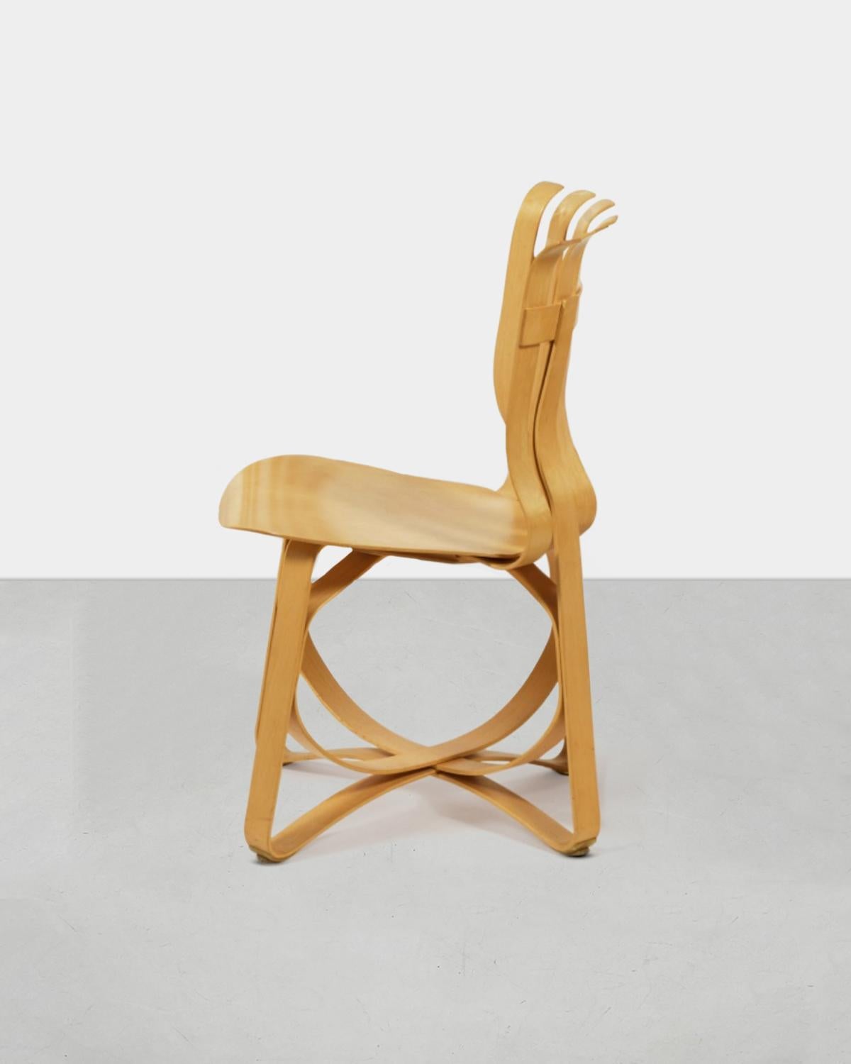Hat Trick Armless Chair by Frank Gehry for Knoll In Good Condition For Sale In Miami, FL
