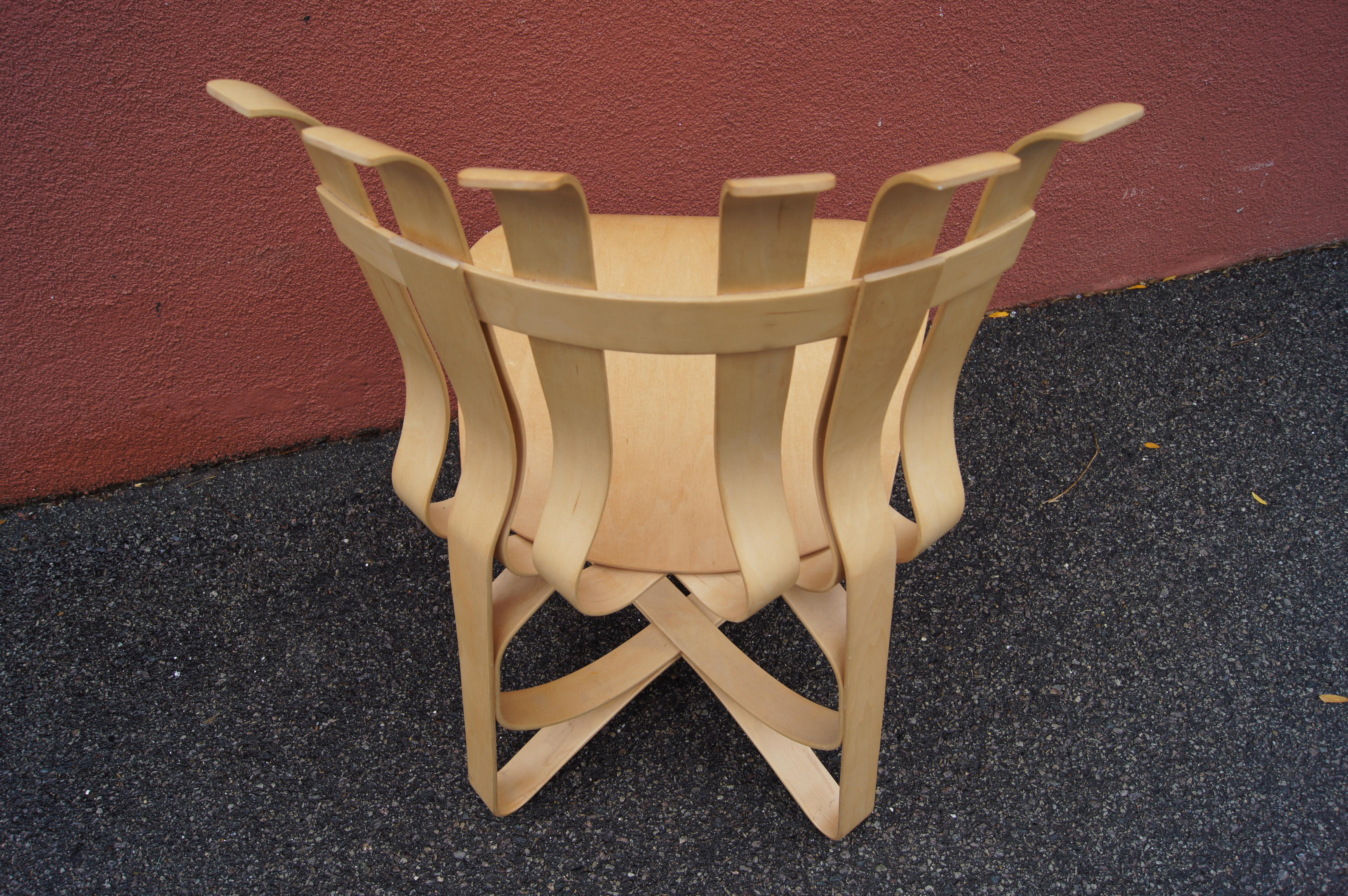 American Hat Trick Bentwood Chair by Frank Gehry
