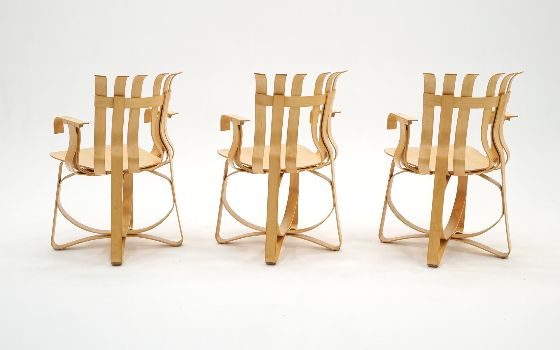 American Hat Trick Chairs by Frank Gehry for Knoll, Buy One, a Pair, or All Three, Signed