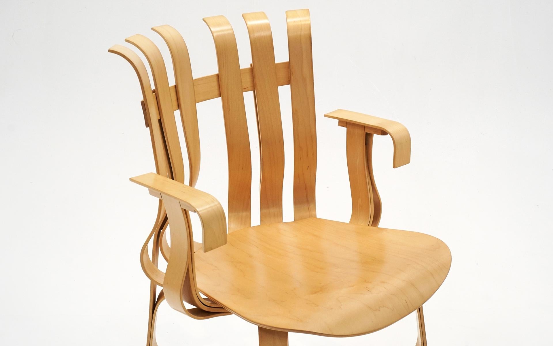 Hat Trick Chairs by Frank Gehry for Knoll, Buy One, a Pair, or All Three, Signed 2