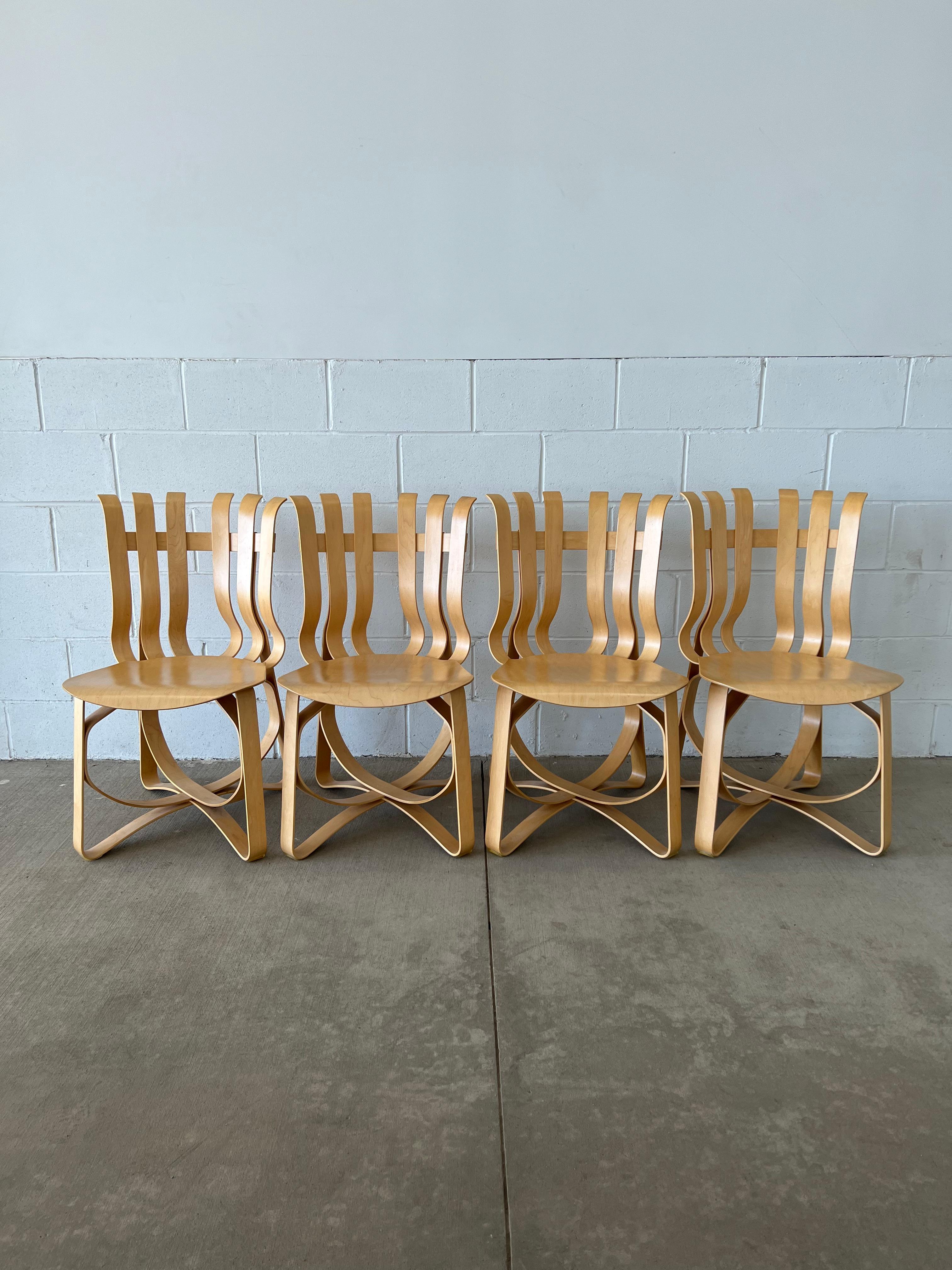 Post-Modern Hat Trick Chairs by Frank Gehry for Knoll, Set of 4