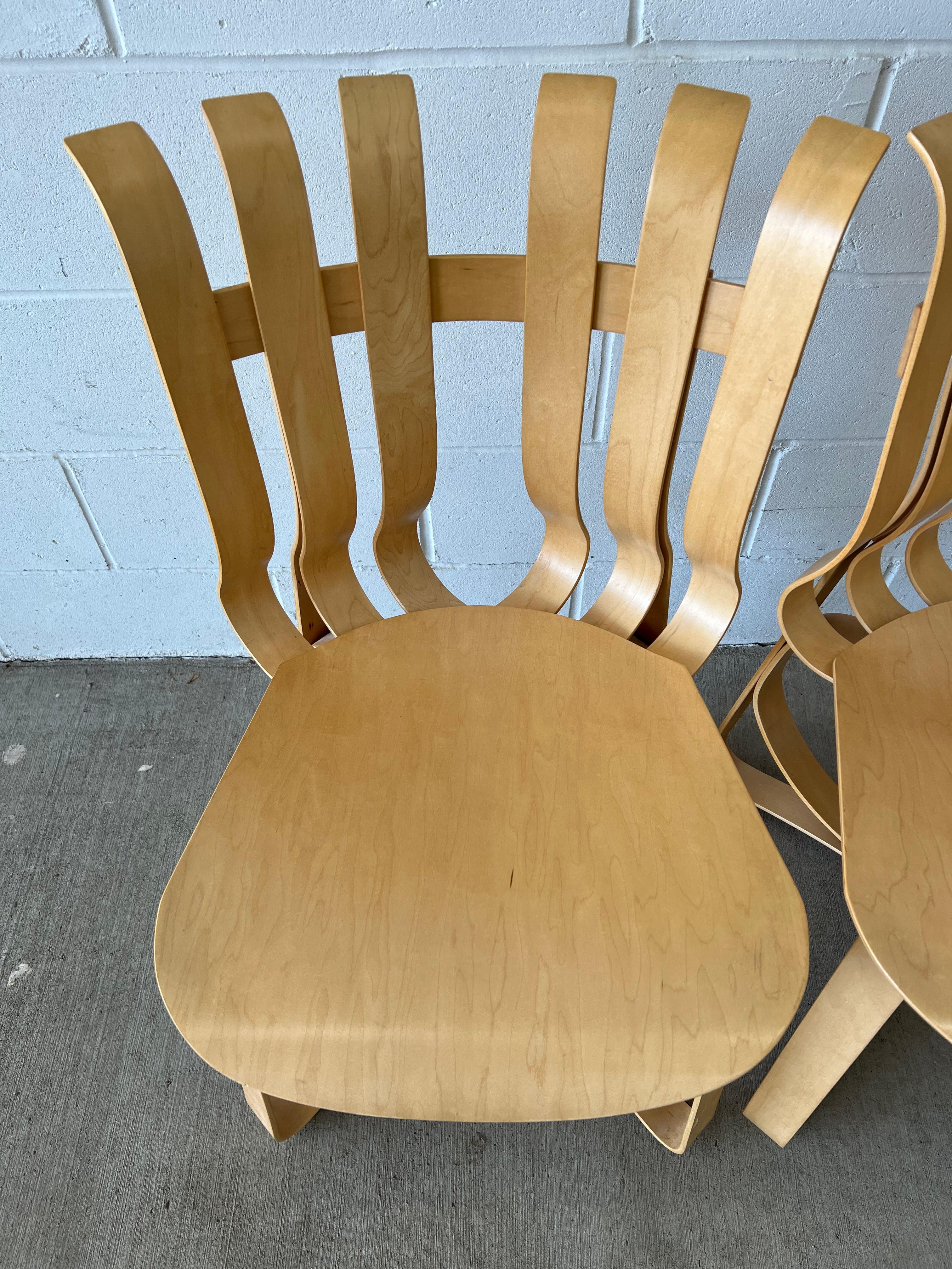North American Hat Trick Chairs by Frank Gehry for Knoll, Set of 4