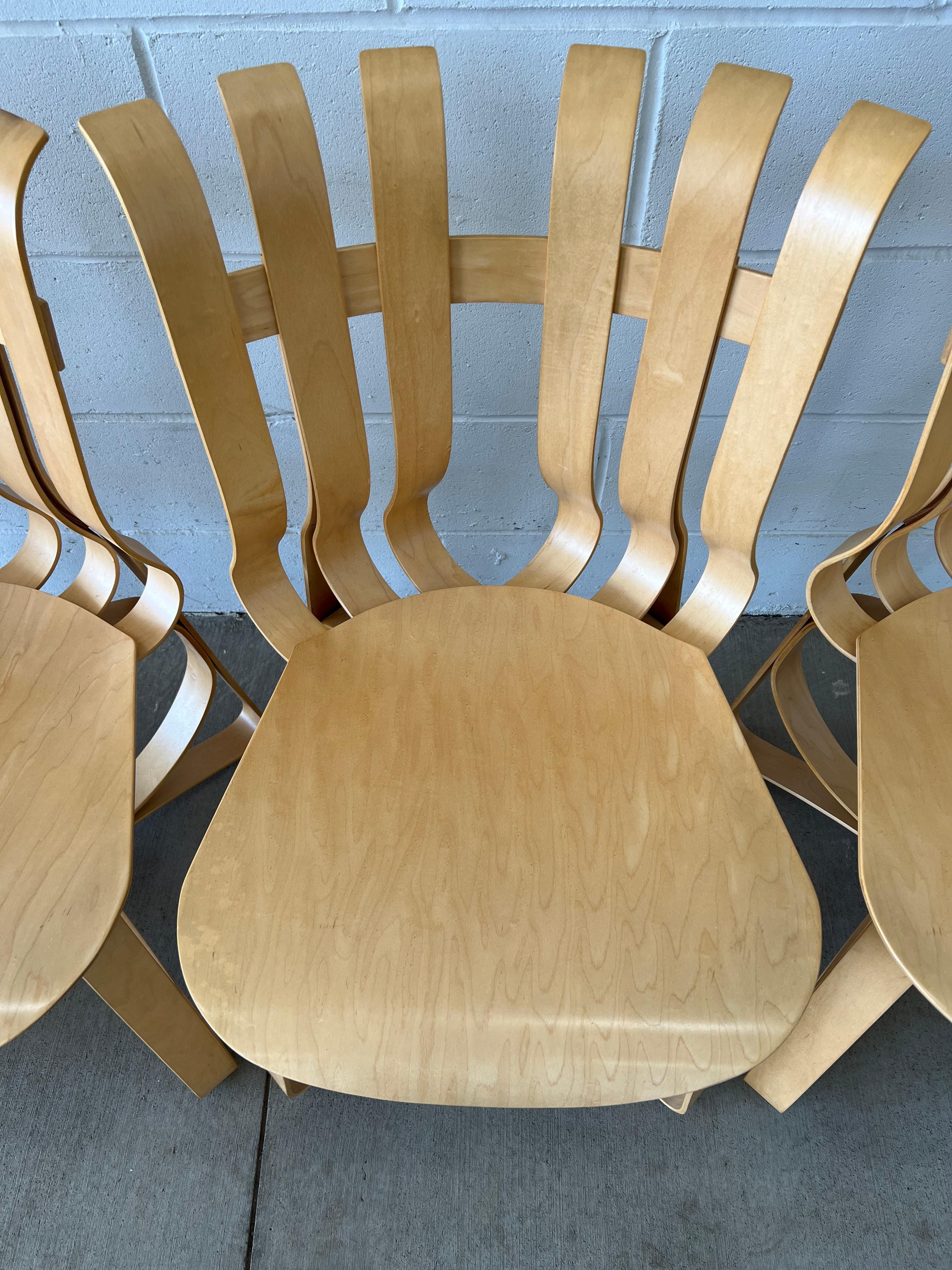 Hat Trick Chairs by Frank Gehry for Knoll, Set of 4 In Good Condition In Saint Paul, MN