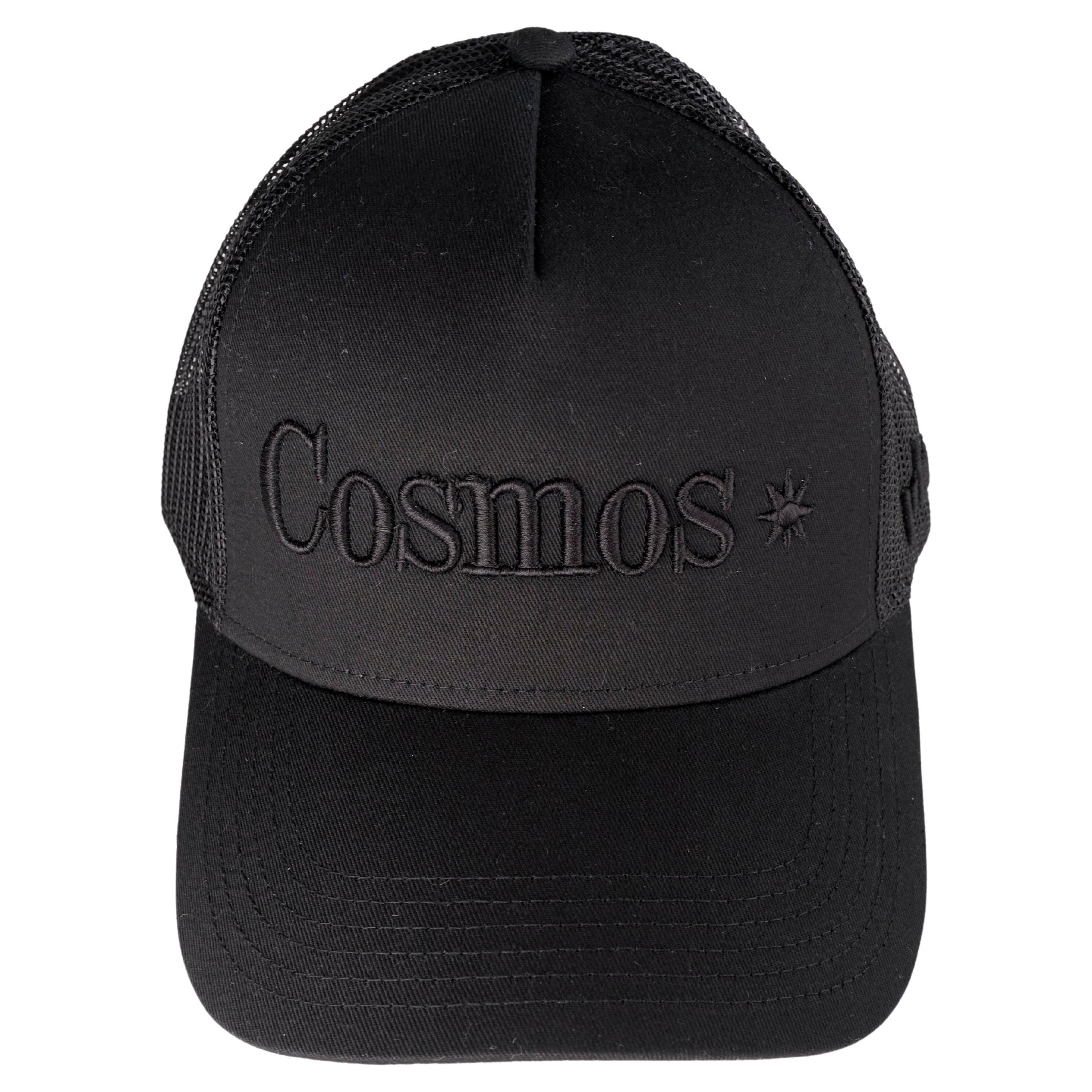 Hat Trucker Black Cosmos Embroidery J Dauphin 1