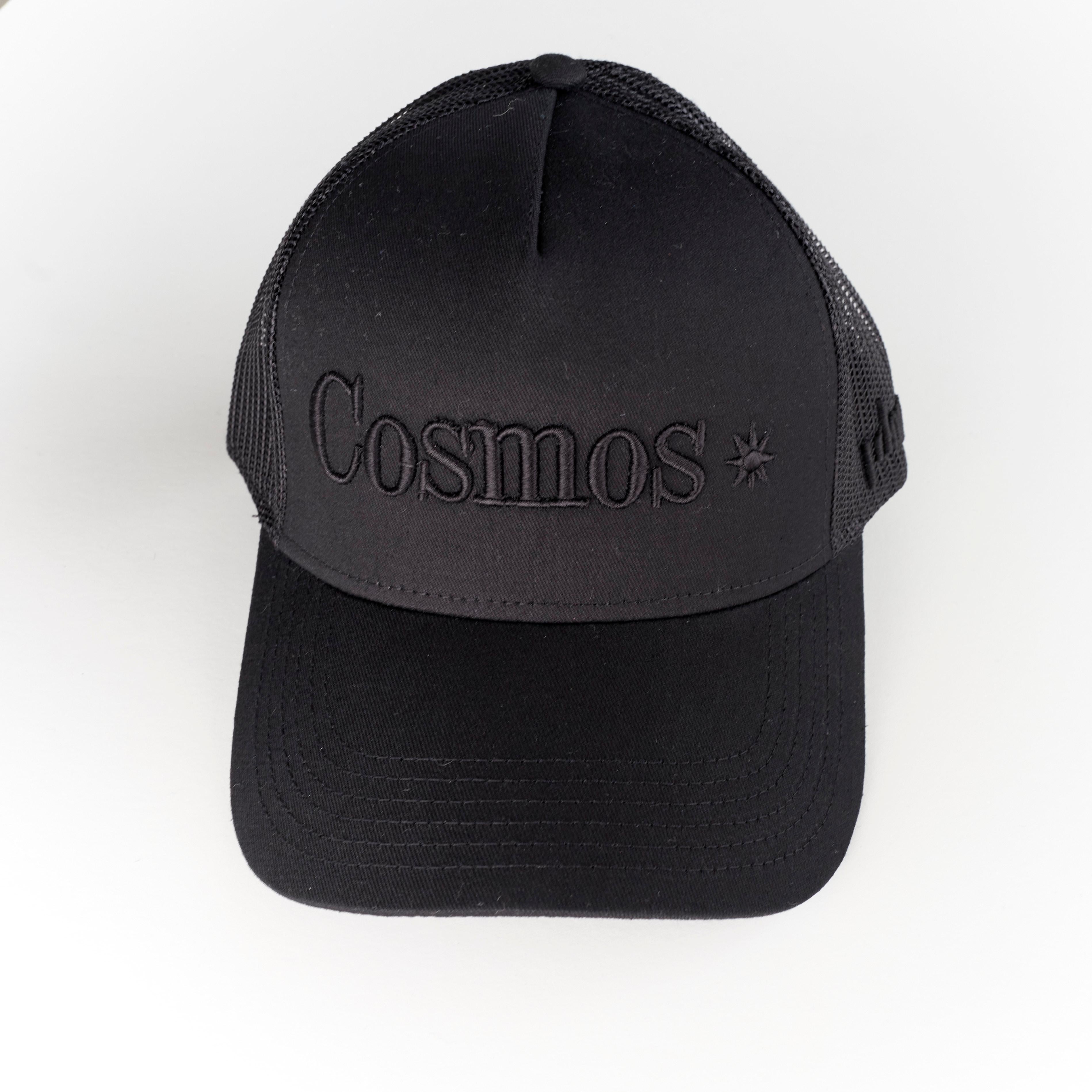 Hat Trucker Black Cosmos Embroidery J Dauphin 2