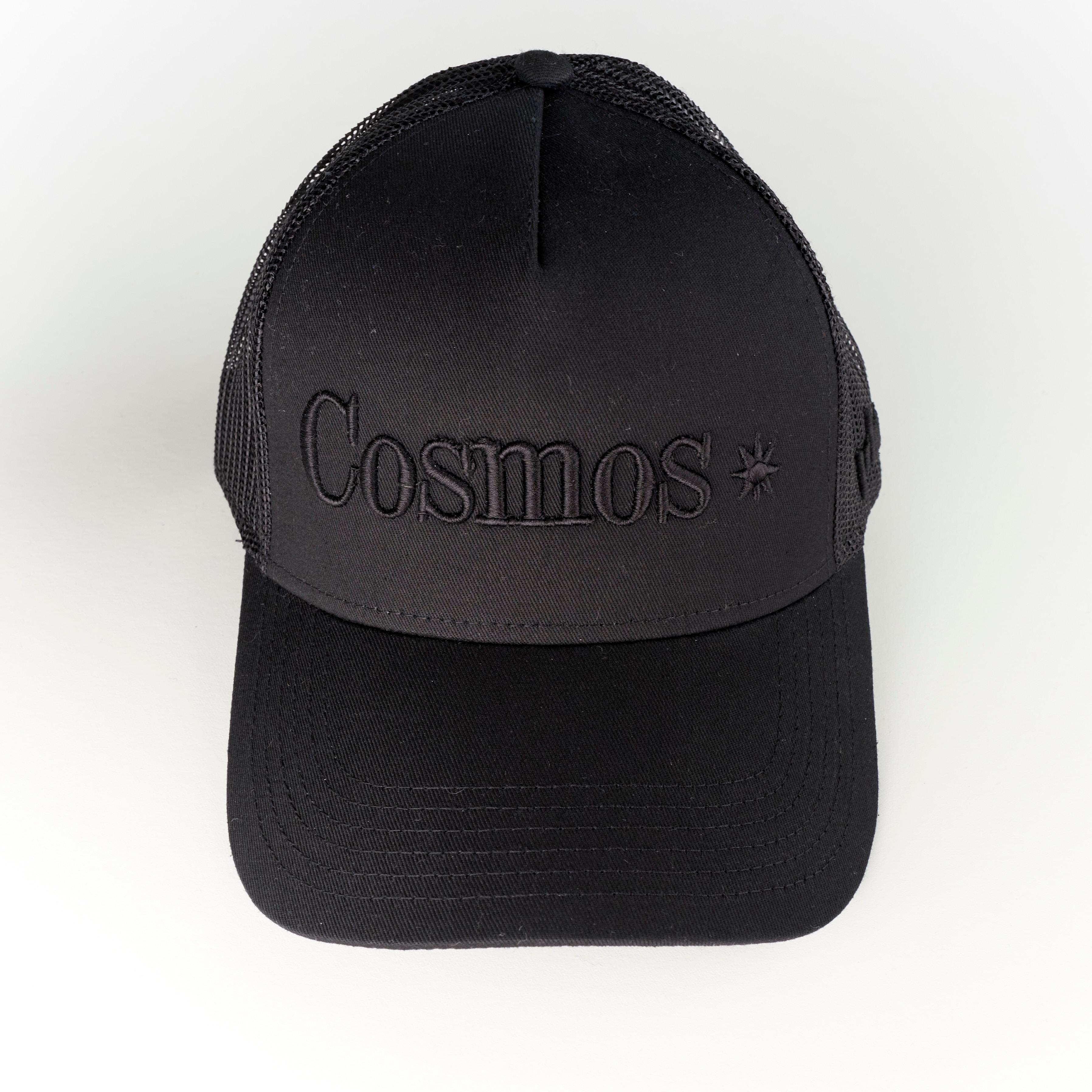 Hat Trucker Black Cosmos Embroidery J Dauphin 3