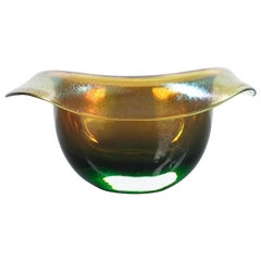 Vase ou bol à chapeau en verre de Murano, Italie, vers 1970