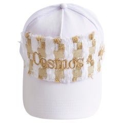 Hat White Gold Trucker Cosmos J Dauphin