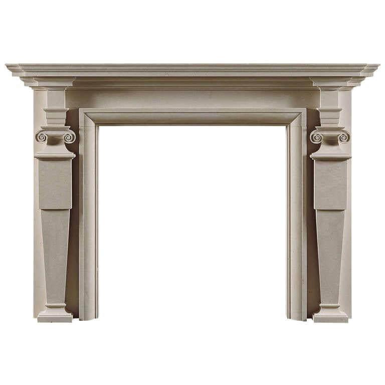 Hatfield Reproduction Fireplace Mantel For Sale