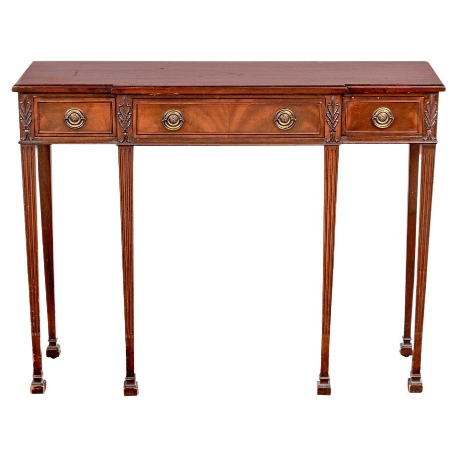 Hathaway's Furniture NY Mahogany Sheraton Style Console Table