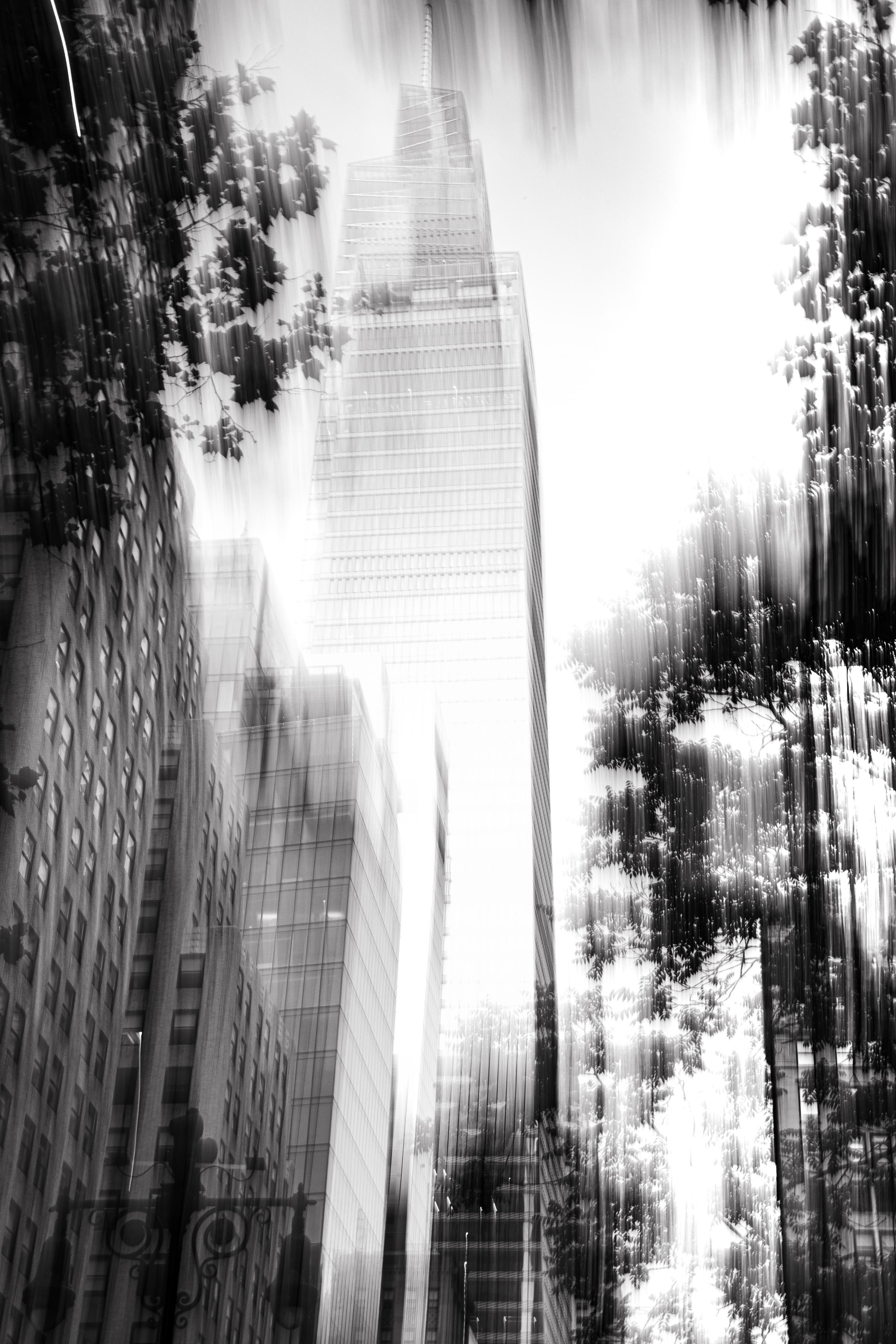 "Bryant Park" New York, Stampa giclée, Fotografia astratta, Edizione limitata