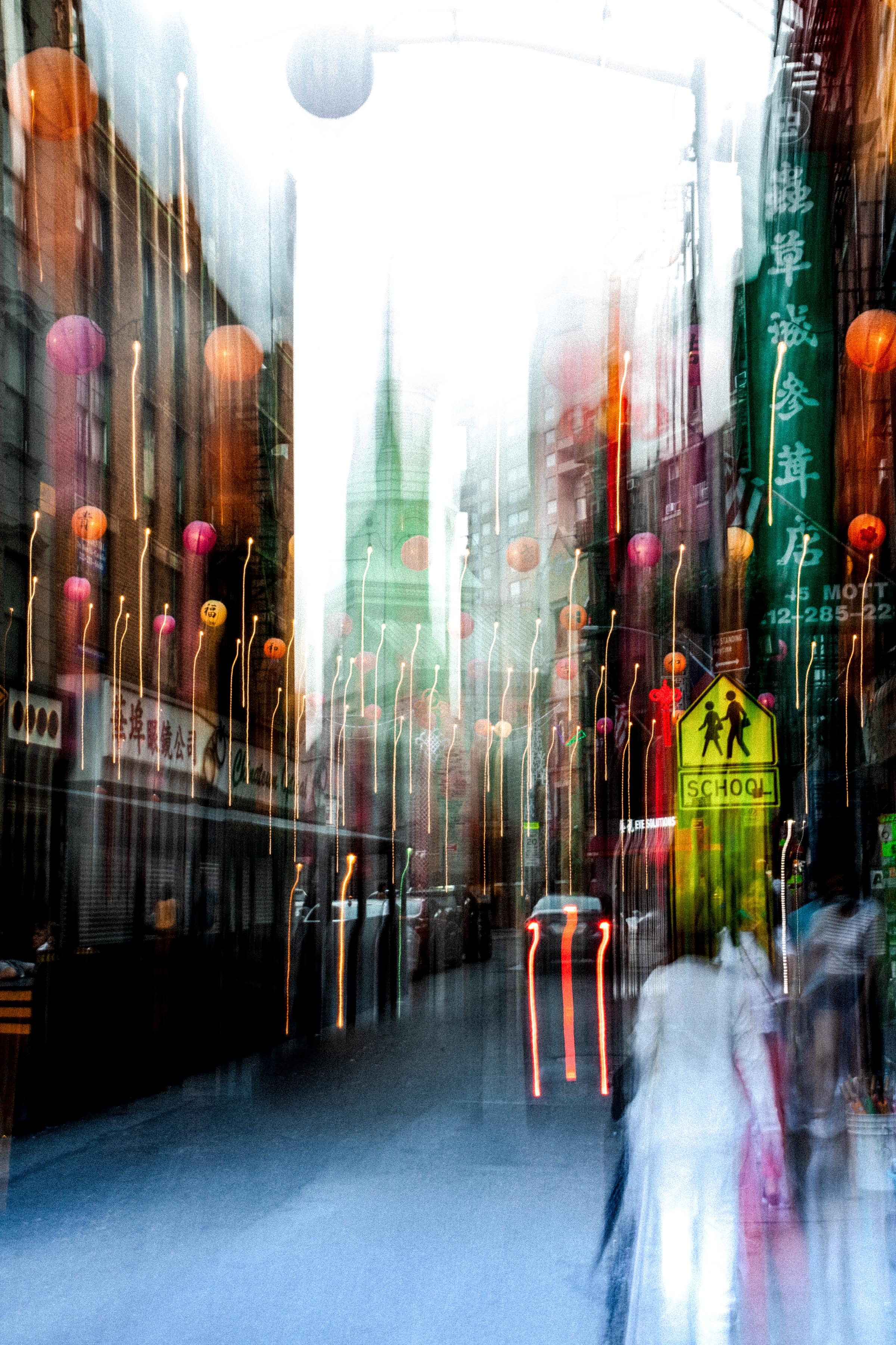 "Chinatown" Luz de Nueva York, Impresión Giclée, Fotografía Abstracta, Ed. Limitada