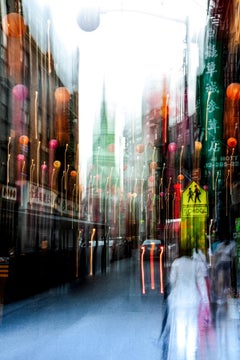 „Chinatown“ Licht von New York, Giclee-Druck, Abstrakte Fotografie, limitierte Auflage.