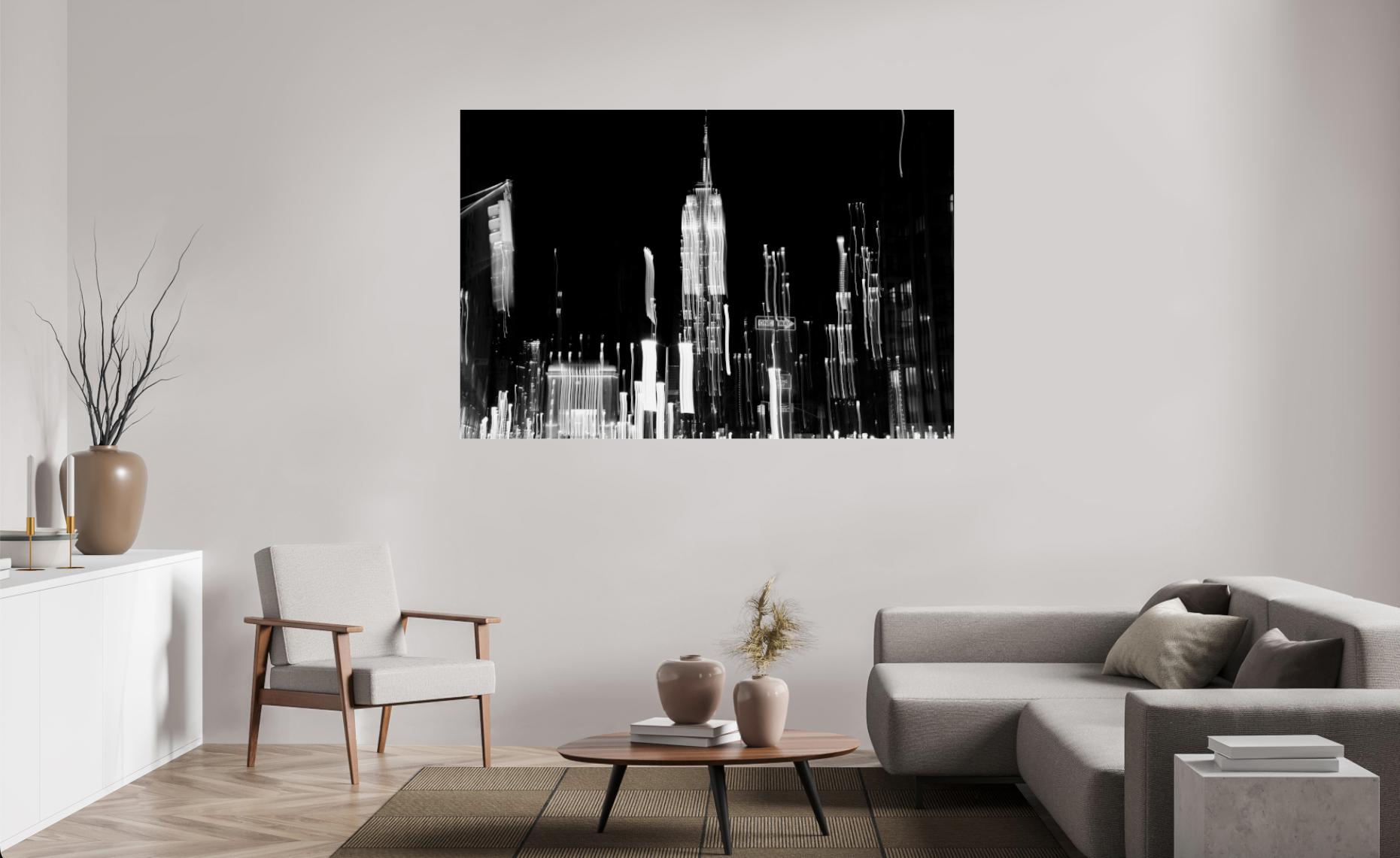 „Empire in Black and White“ New York, Abstrakte Fotografie, limitierte Auflage im Angebot 1