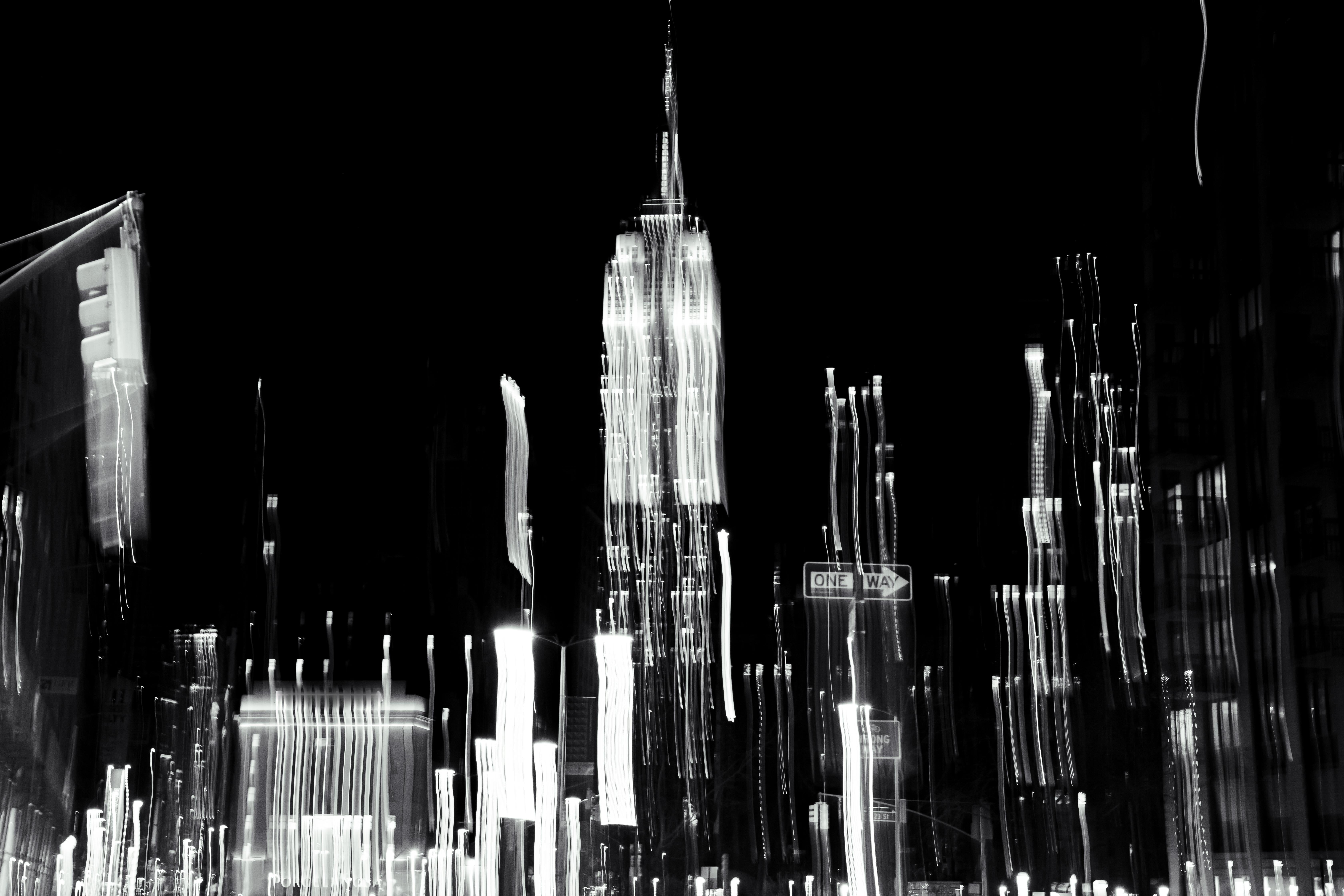 "Empire in Black and White"New York, Giclee Print, Abstract Photography, Limited