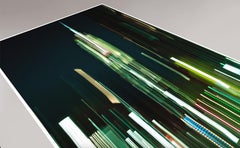 "Empire in Green" New York, stampa giclée, fotografia astratta, edizione limitata.