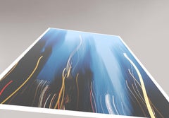 "Glimmering Blue" Into the Light, Abstrakte Fotografie, Giclée-Druck, nummeriert