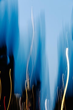 "Glimmering Blue" Into the Light, Abstract Photography, Giclee Print, Numbered