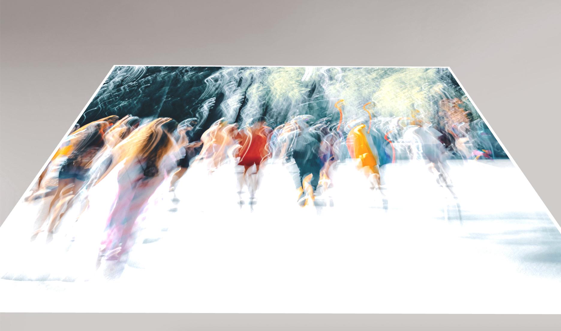 „Washington Square“ New York, Giclee-Druck, Abstrakte Fotografie, limitierte Auflage. (Grau), Color Photograph, von Hatice Besun