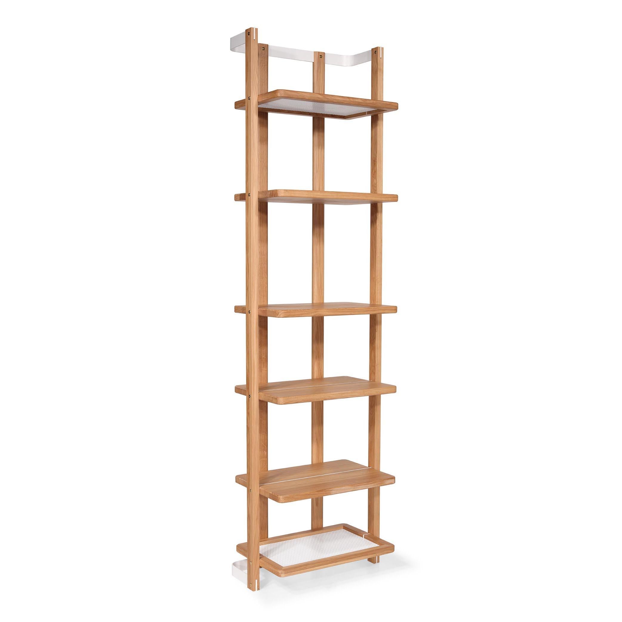 Hatt Shelving System, 4 Shelves + Storage Unit Ash Wood For Sale 2