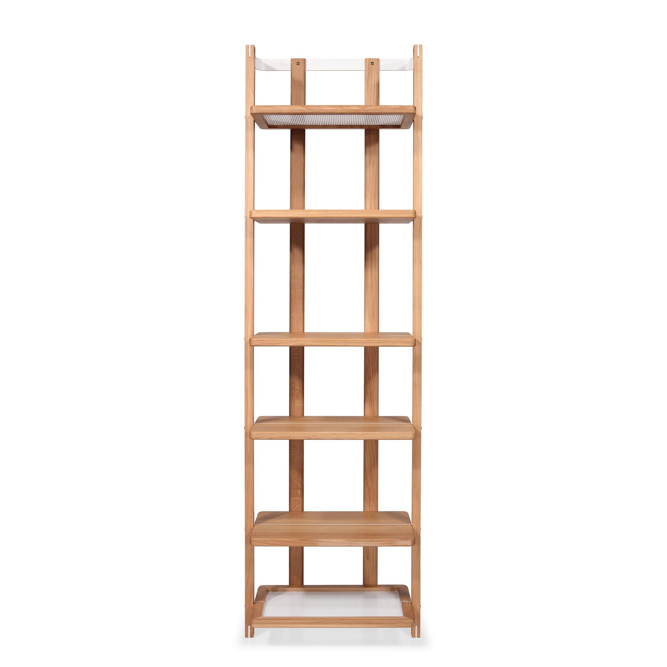 Hatt Shelving System, 4 Shelves + Storage Unit Ash Wood For Sale 4