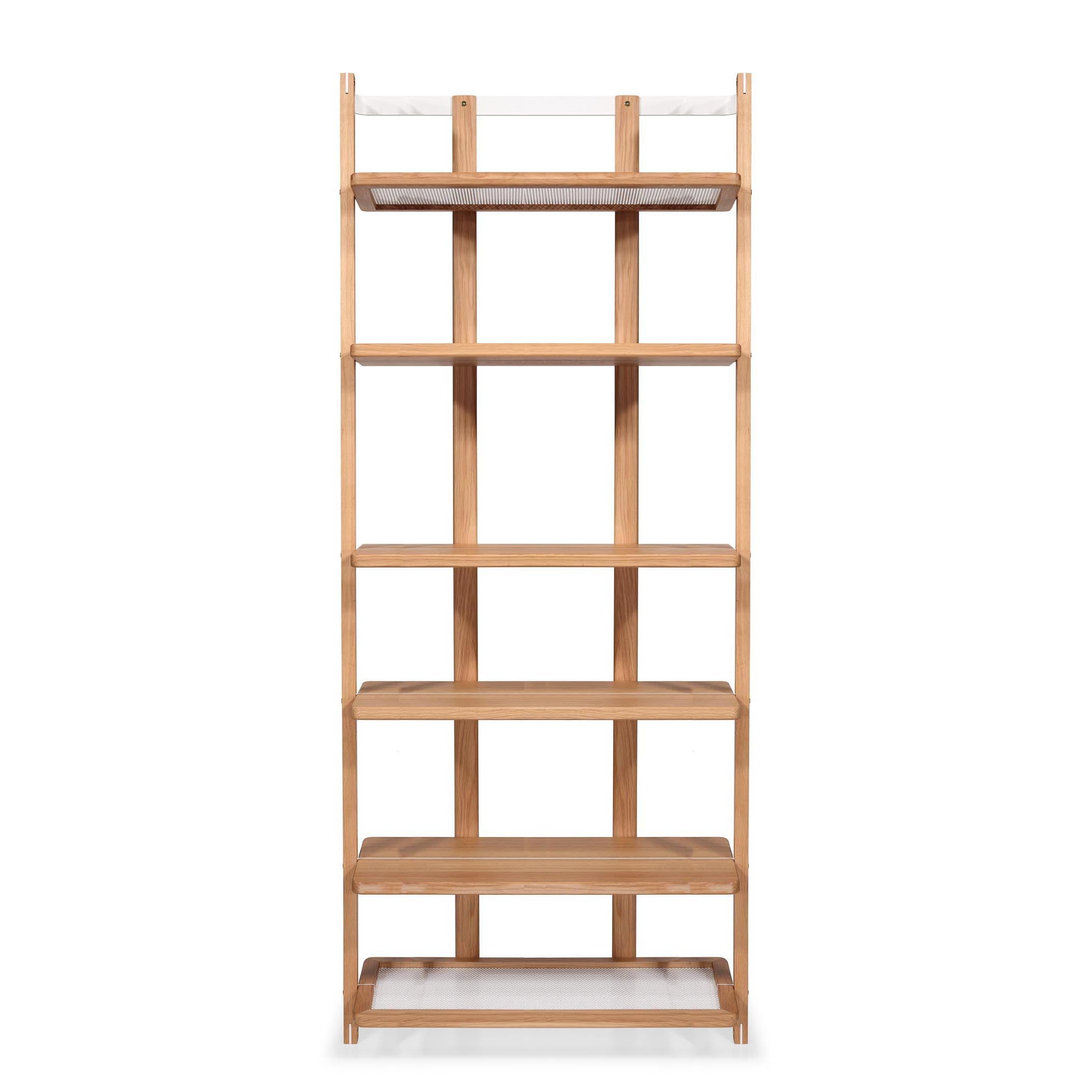 Hatt Shelving System, 6 Shelves Ash Wood For Sale 10