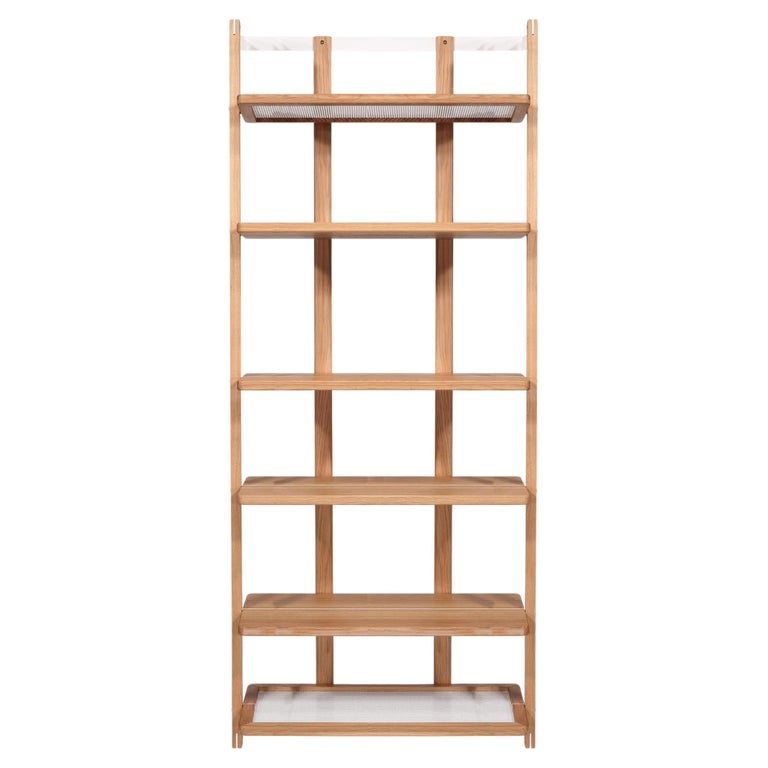 Hatt Shelving System, 6 Shelves Ash Wood For Sale at 1stDibs
