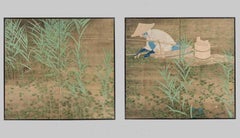 Hatta Koyo: Picking Junsai By Hatta Koyo (1882-1944), signed Koyo