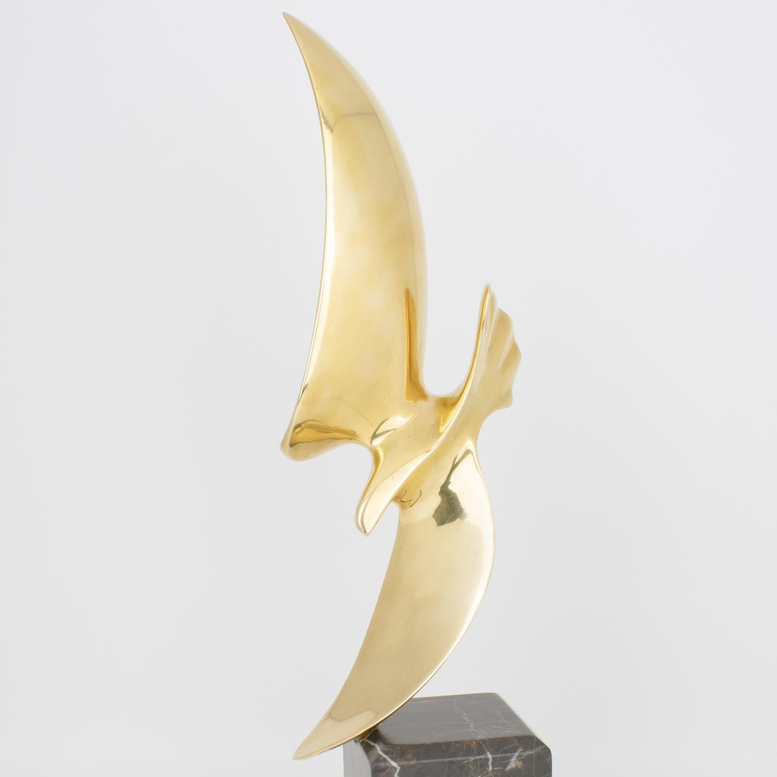 Hattakitkosol Somchai Scultura d'arte in bronzo con uccelli in vendita 3