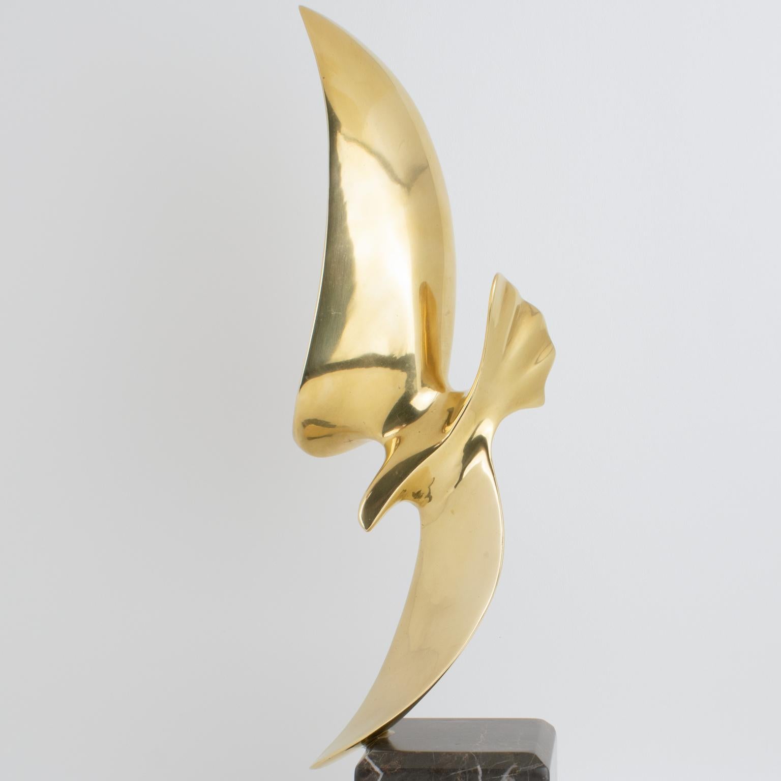 Hattakitkosol Somchai Scultura d'arte in bronzo con uccelli in vendita 1