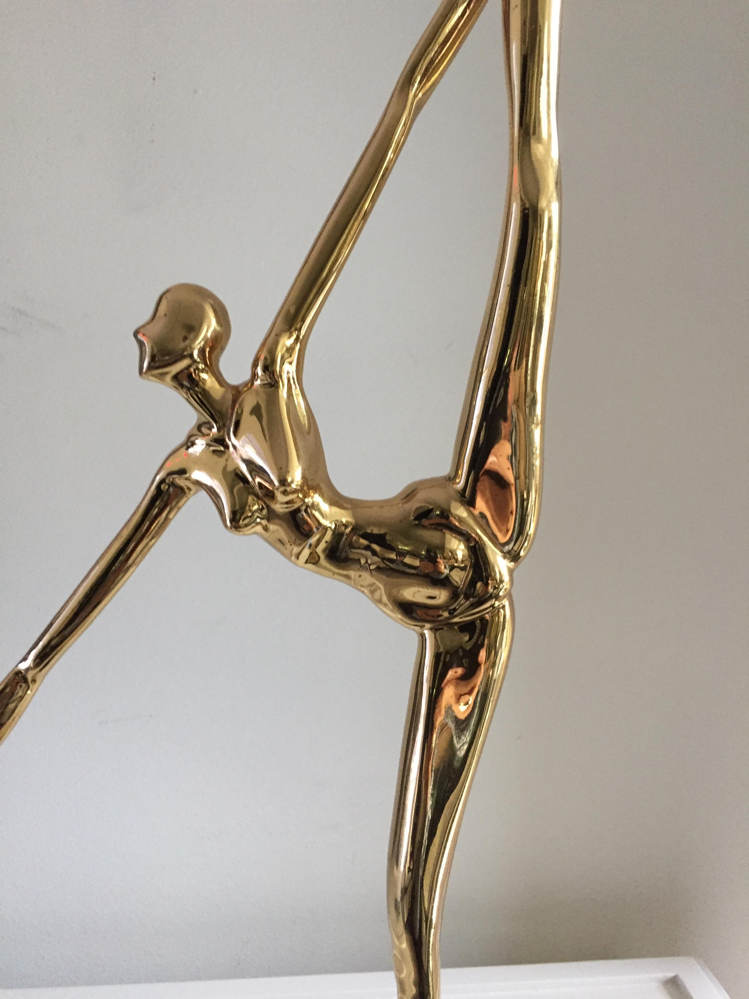 Hattakitkosol Somchai Bronze Dancer Sculpture In Excellent Condition In Westport, CT