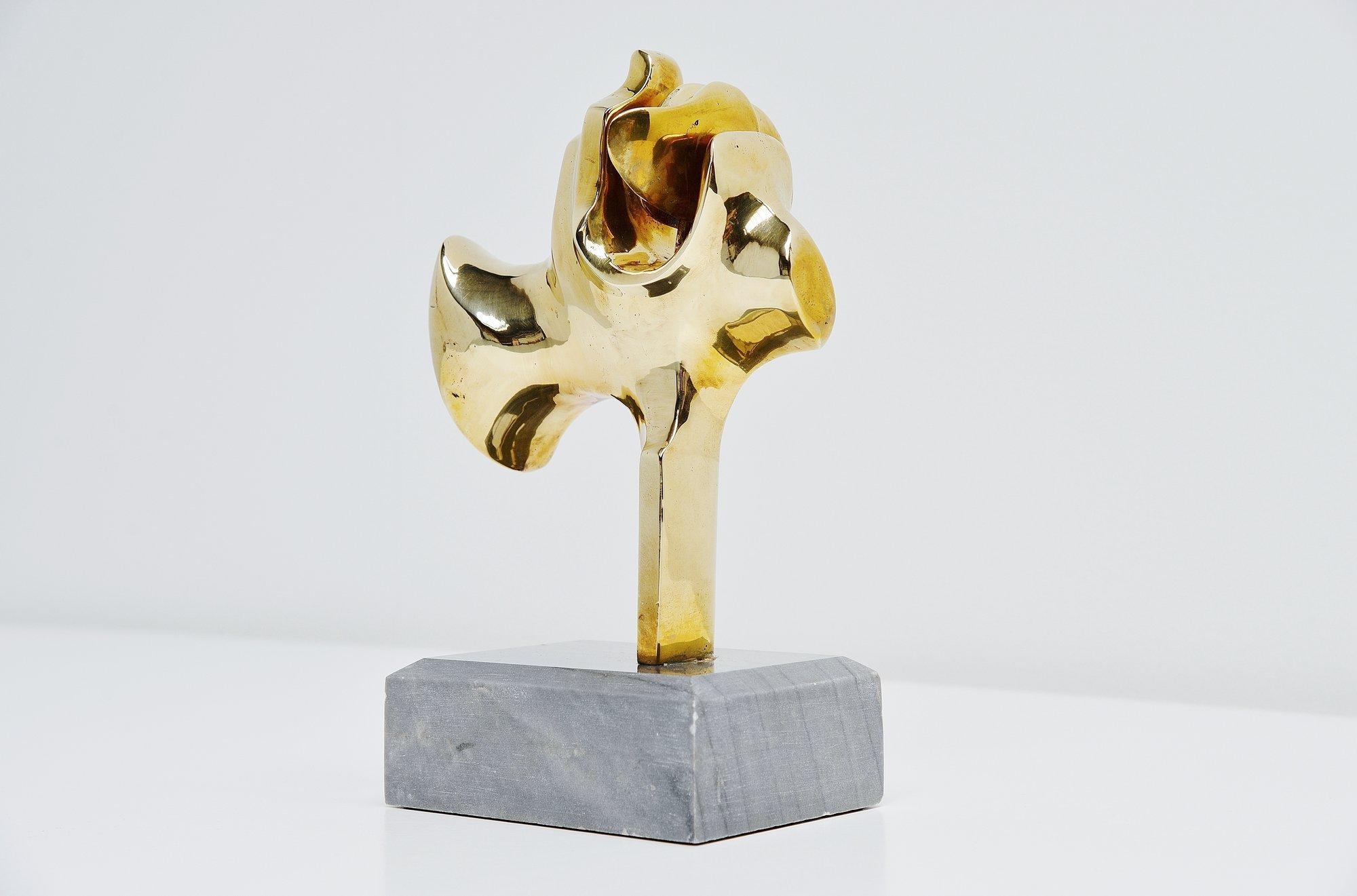 Mid-Century Modern Sculpture d'arbre/plante en bronze Hattakitkosol Somchai, 1970 en vente