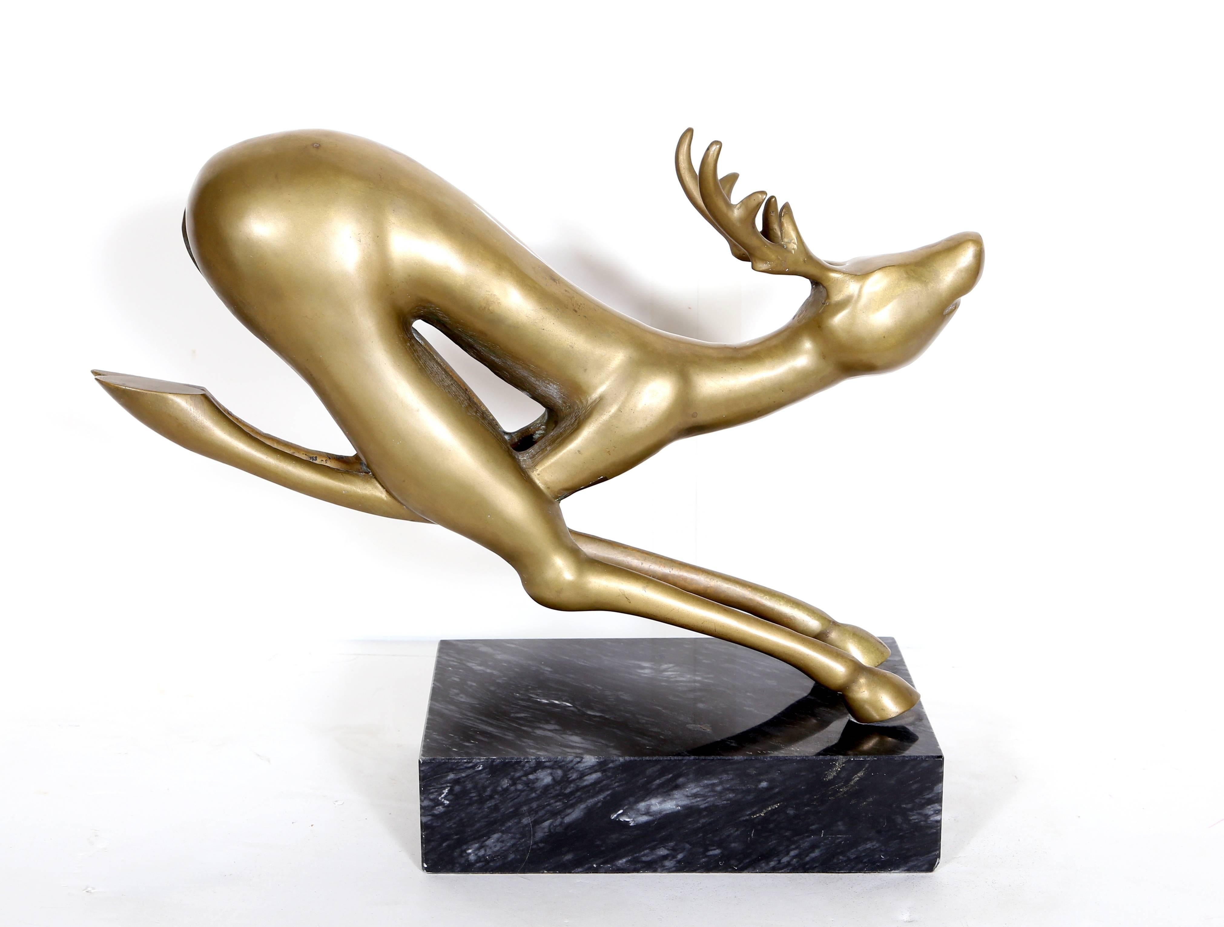 bronze sculpture reindeer