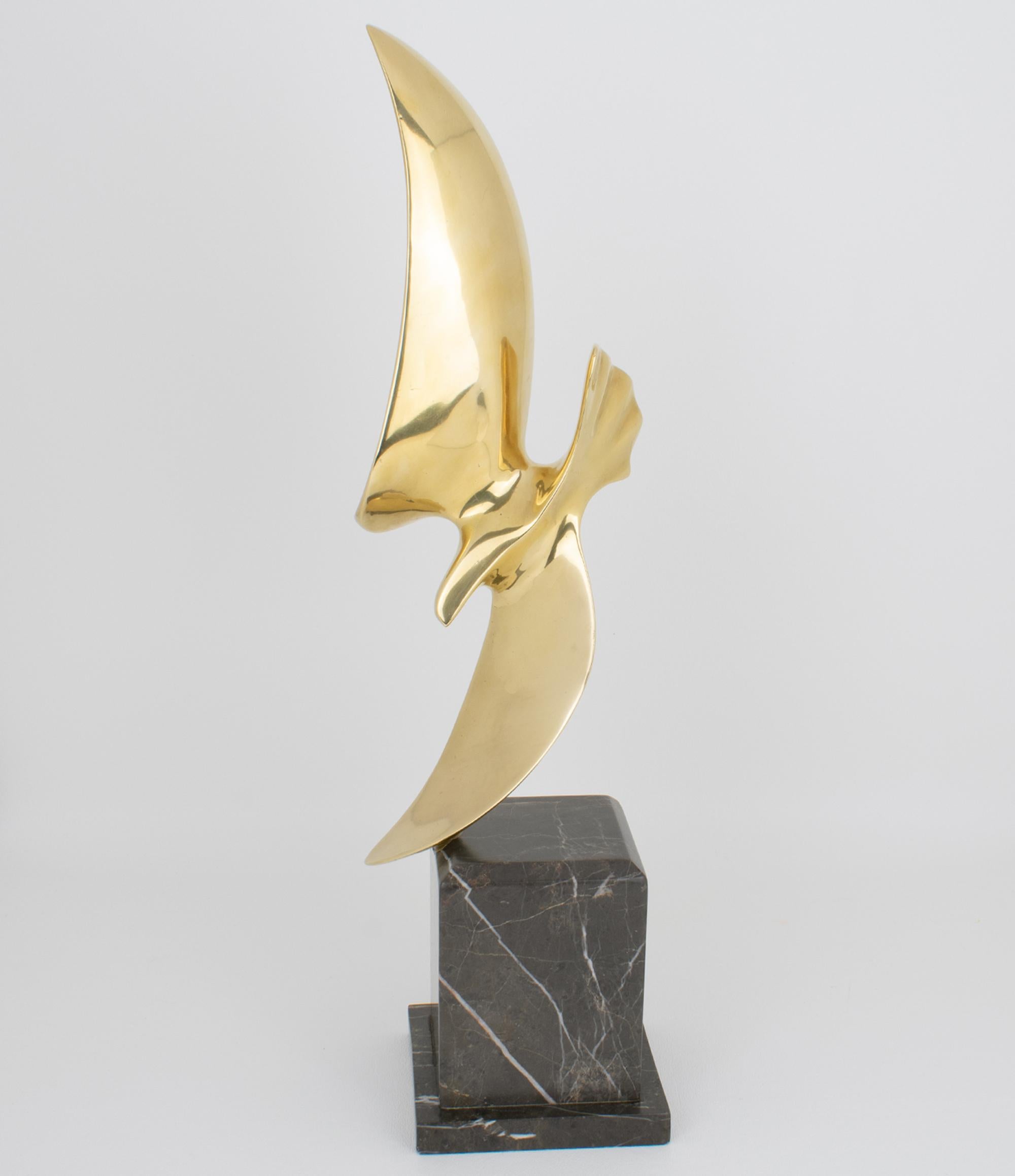 Hattakitkosol Somchai Scultura di uccelli in bronzo, circa 1980 in vendita 4